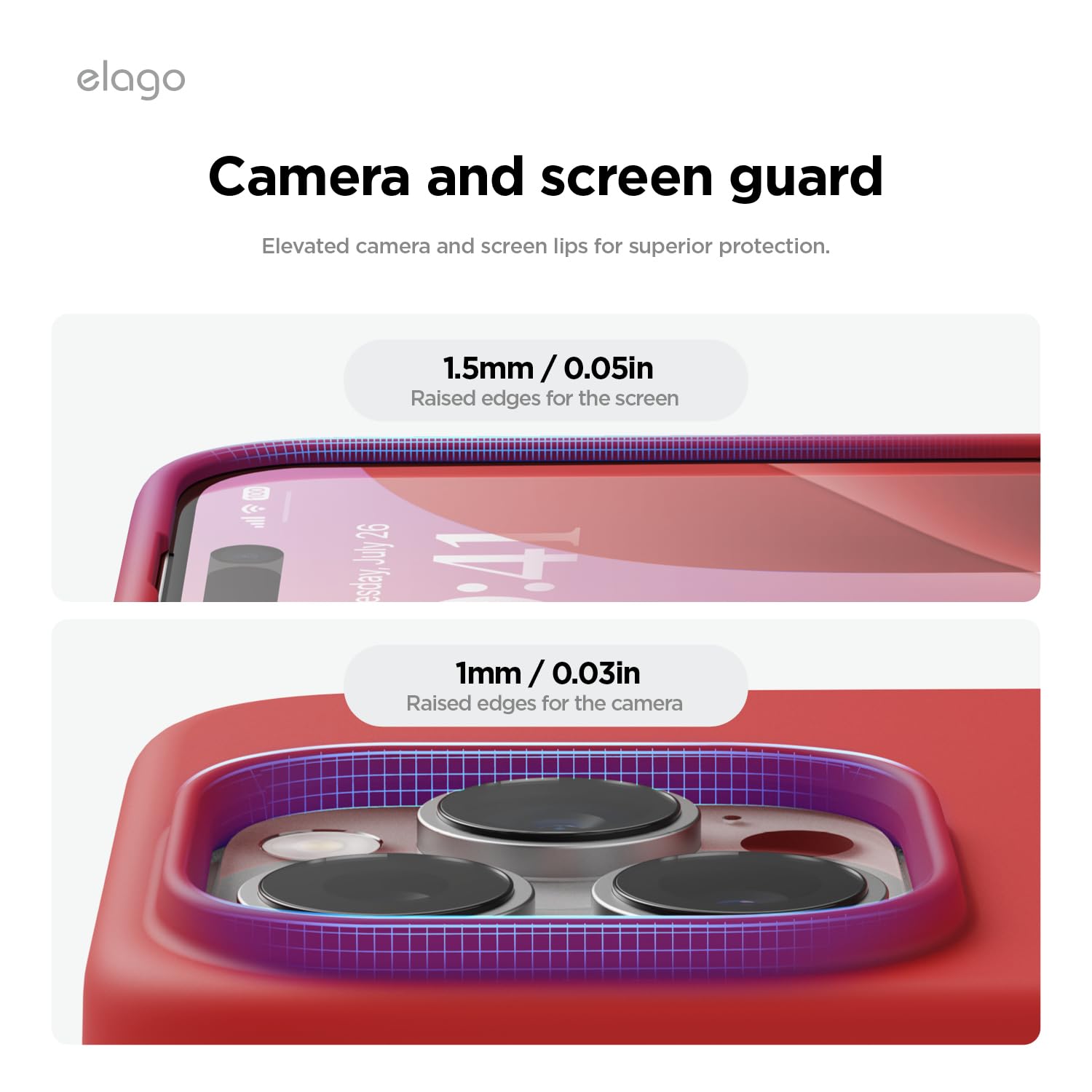 Foto 6 pulgar | Funda De Teléfono Elago Compatible Con Iphone 16 Pro Max Roja - Venta Internacional.
