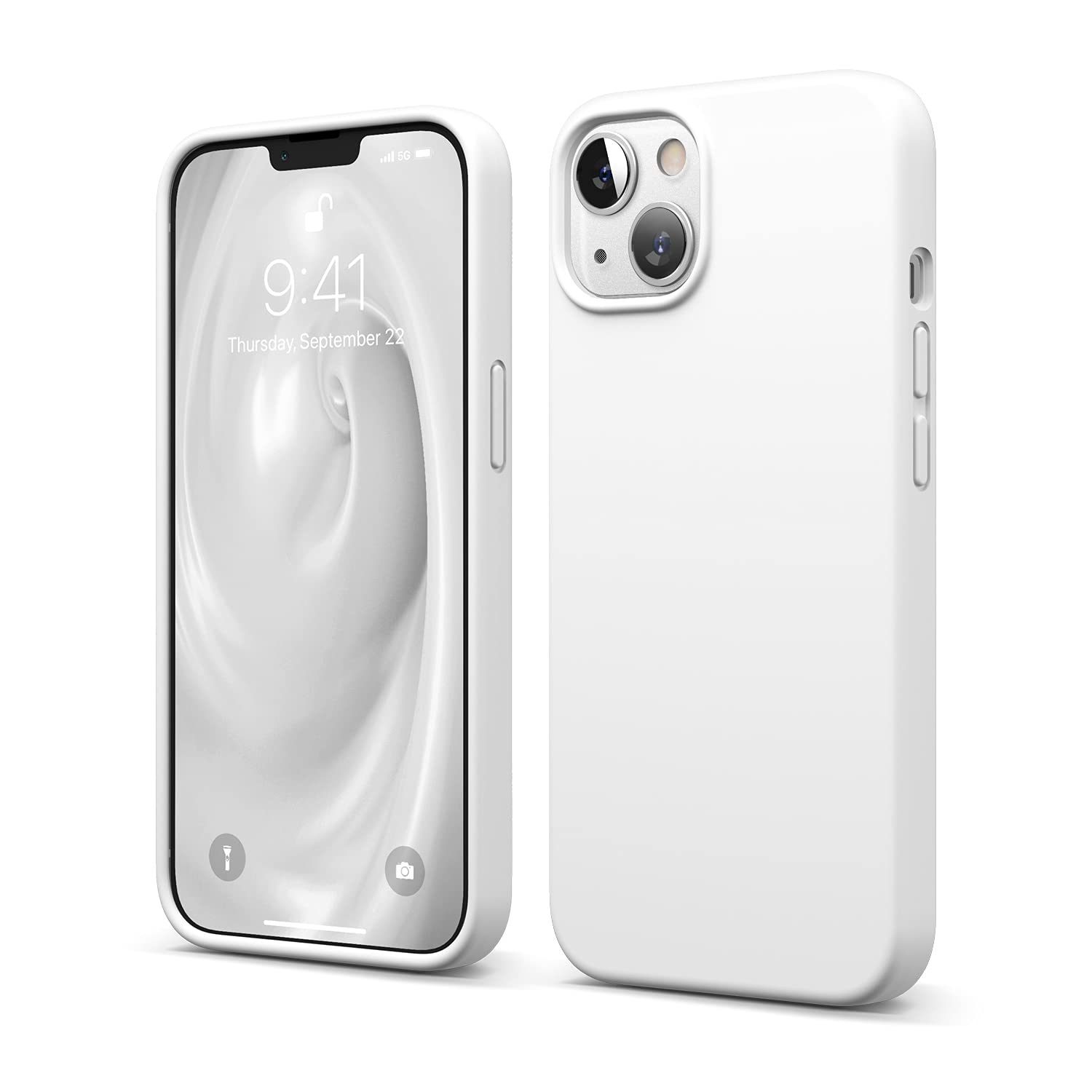 Foto 2 pulgar | Funda Elago Liquid Silicone Compatible Con Iphone 13 De 6.1 Pulgadas, Color Blanco - Venta Internacional.