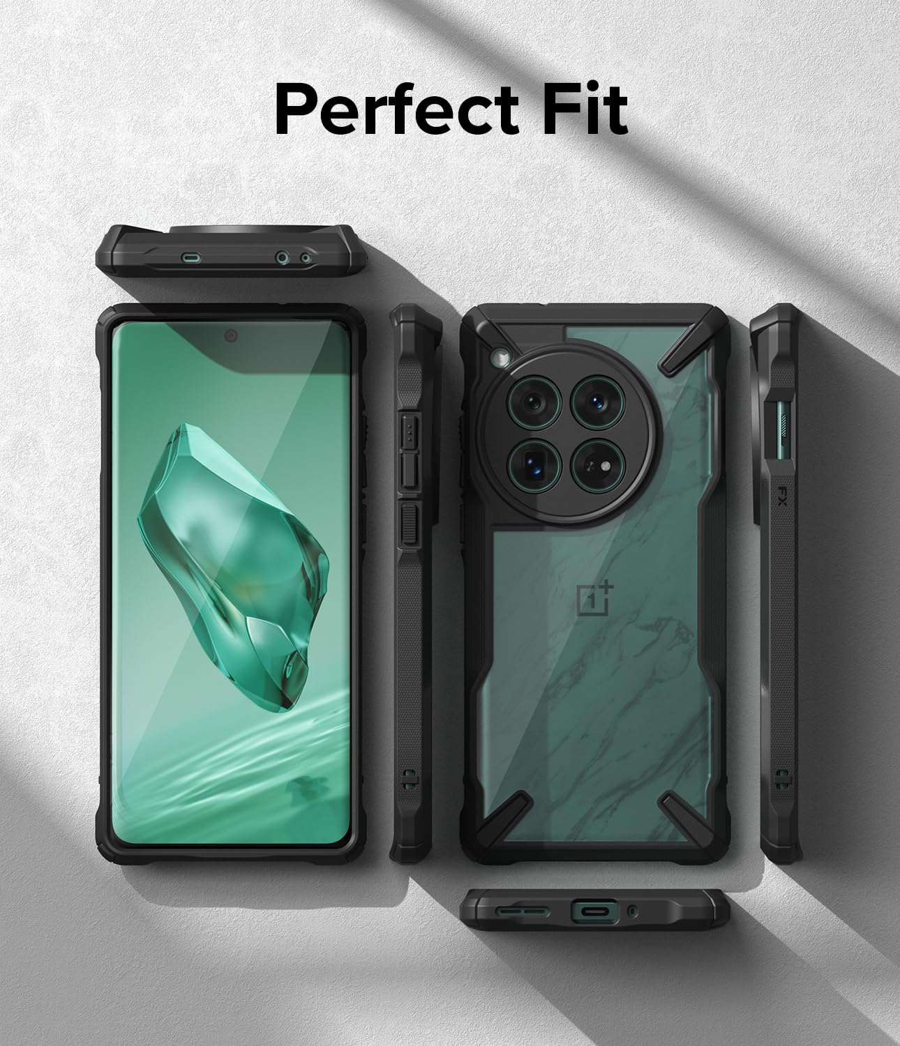 Foto 7 pulgar | Funda Para Teléfono Ringke Fusion-x Compatible Con Oneplus 12 Negra - Venta Internacional.