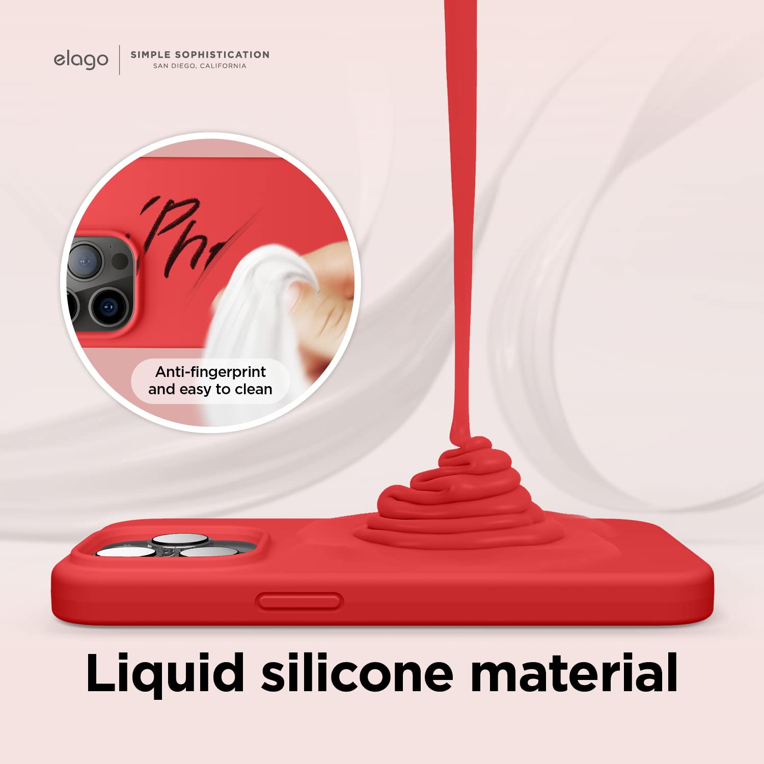 Foto 5 pulgar | Funda De Teléfono Elago Compatible Con Iphone 14 Pro De Silicona Roja - Venta Internacional.