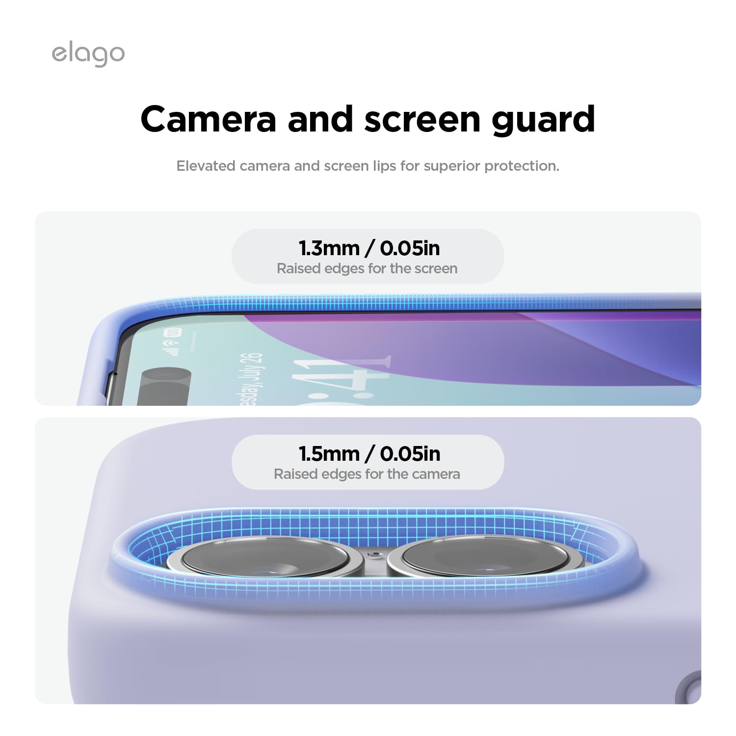 Foto 5 | Funda De Teléfono Elago Compatible Con Iphone 16 Plus De Silicona, Color Morado - Venta Internacional.