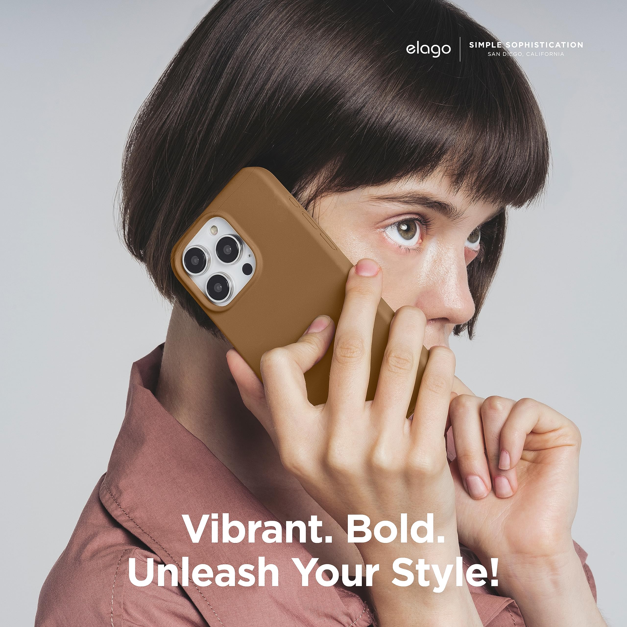 Foto 7 pulgar | Funda De Teléfono Elago Compatible Con Iphone 15 Plus De Silicona, Color Marrón - Venta Internacional.