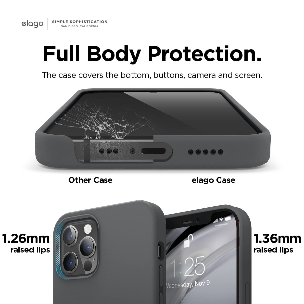 Foto 6 pulgar | Funda De Teléfono Elago Liquid Silicone Compatible Con Iphone 12/1 - Venta Internacional.
