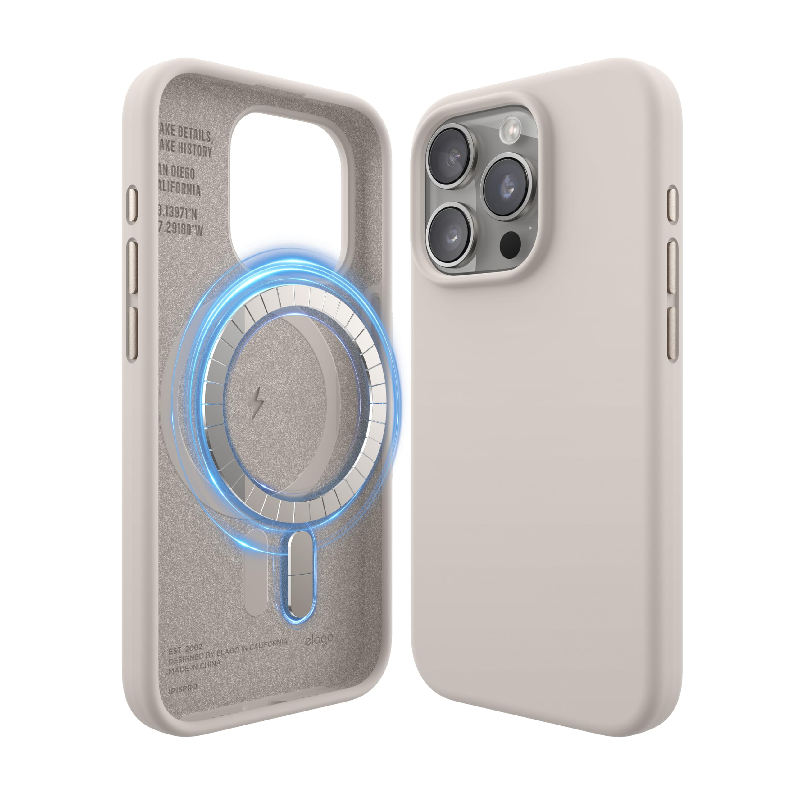 Foto 2 pulgar | Funda De Teléfono Elago Magnetic Silicone Para Iphone 15 Pro 6.1 - Venta Internacional.