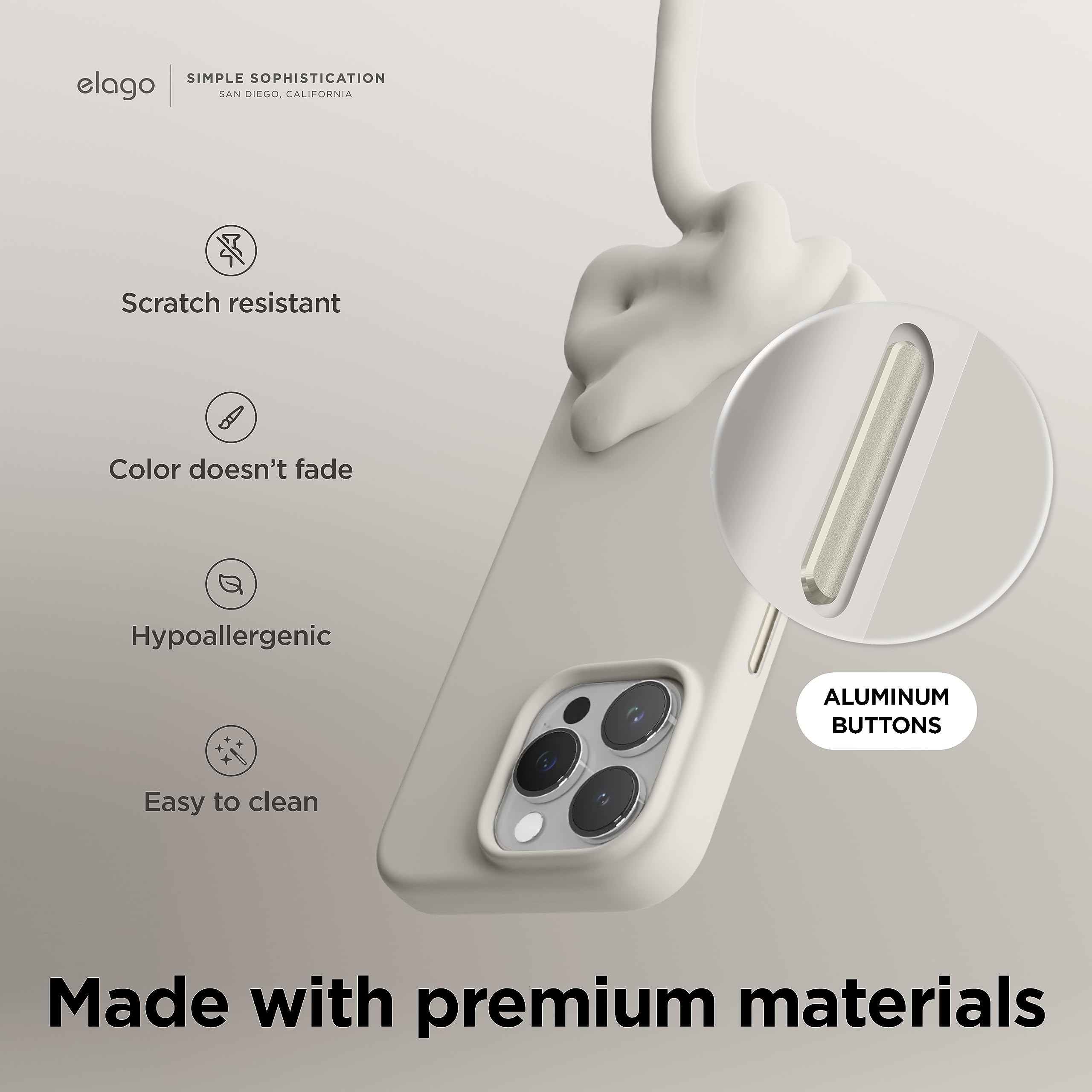 Foto 6 pulgar | Funda De Teléfono Elago Magnetic Silicone Para Iphone 15 Pro 6.1 - Venta Internacional.