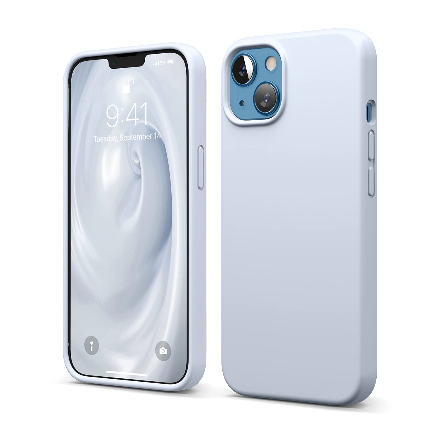 Funda De Silicona Líquida Elago Para Iphone 13 De 6.1 Pulgadas, Azul Claro - Venta Internacional.