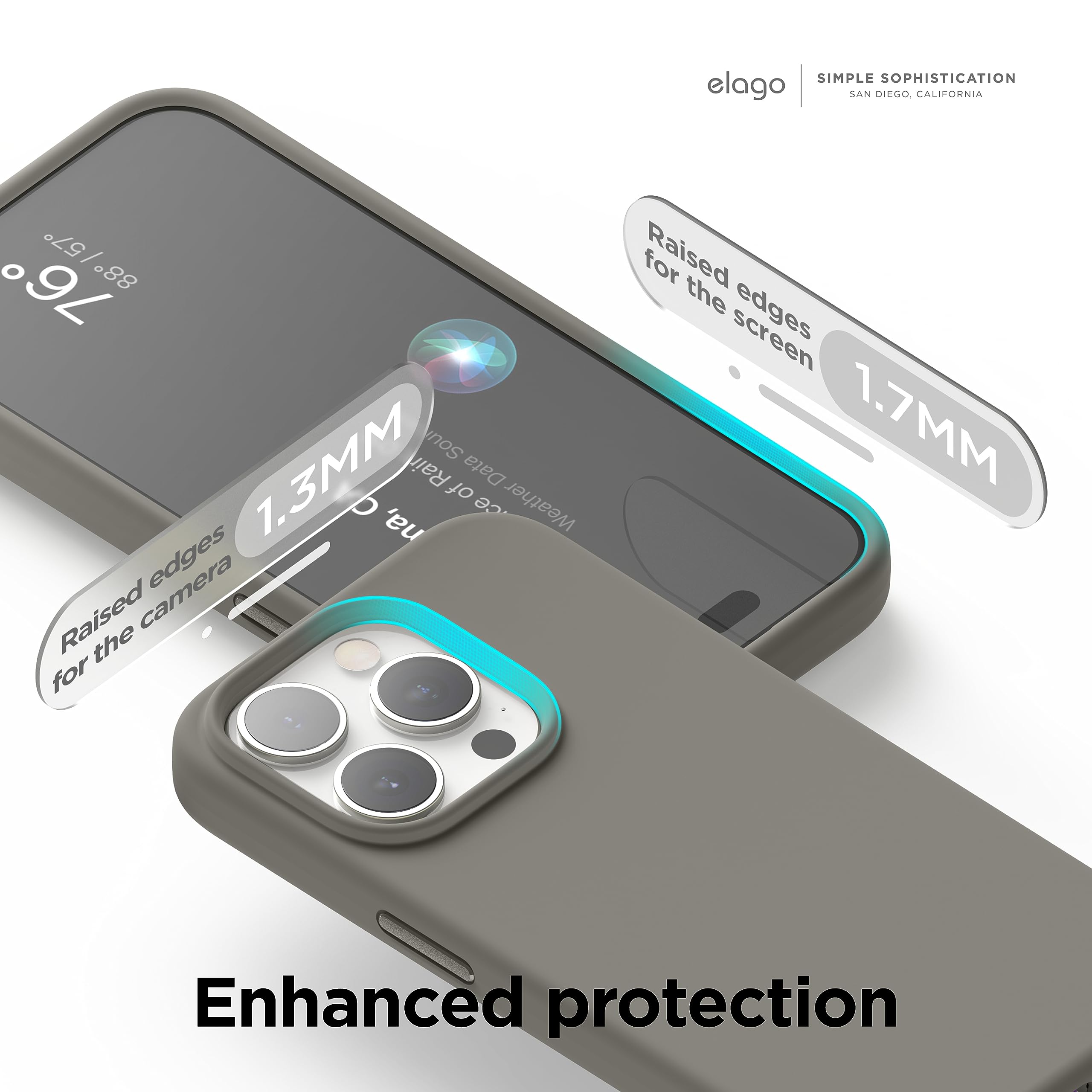 Foto 6 | Funda Elago Magnetic Silicone Para Iphone 15 Pro De 6.1 Pulgadas, Color Gris - Venta Internacional.