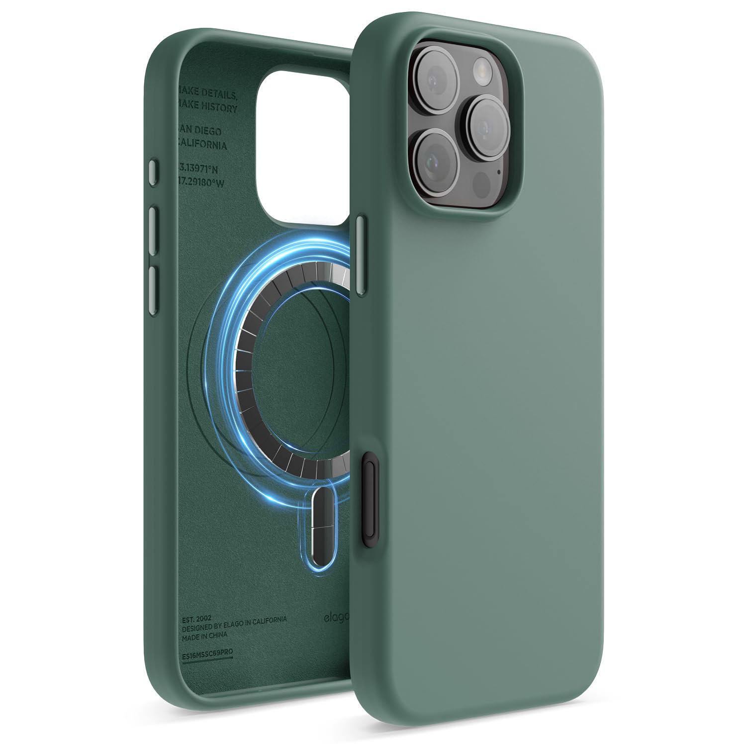 Foto 2 pulgar | Funda De Teléfono Elago Magnetic Silicone Para Iphone 16 Pro Max 6.9 - Venta Internacional.