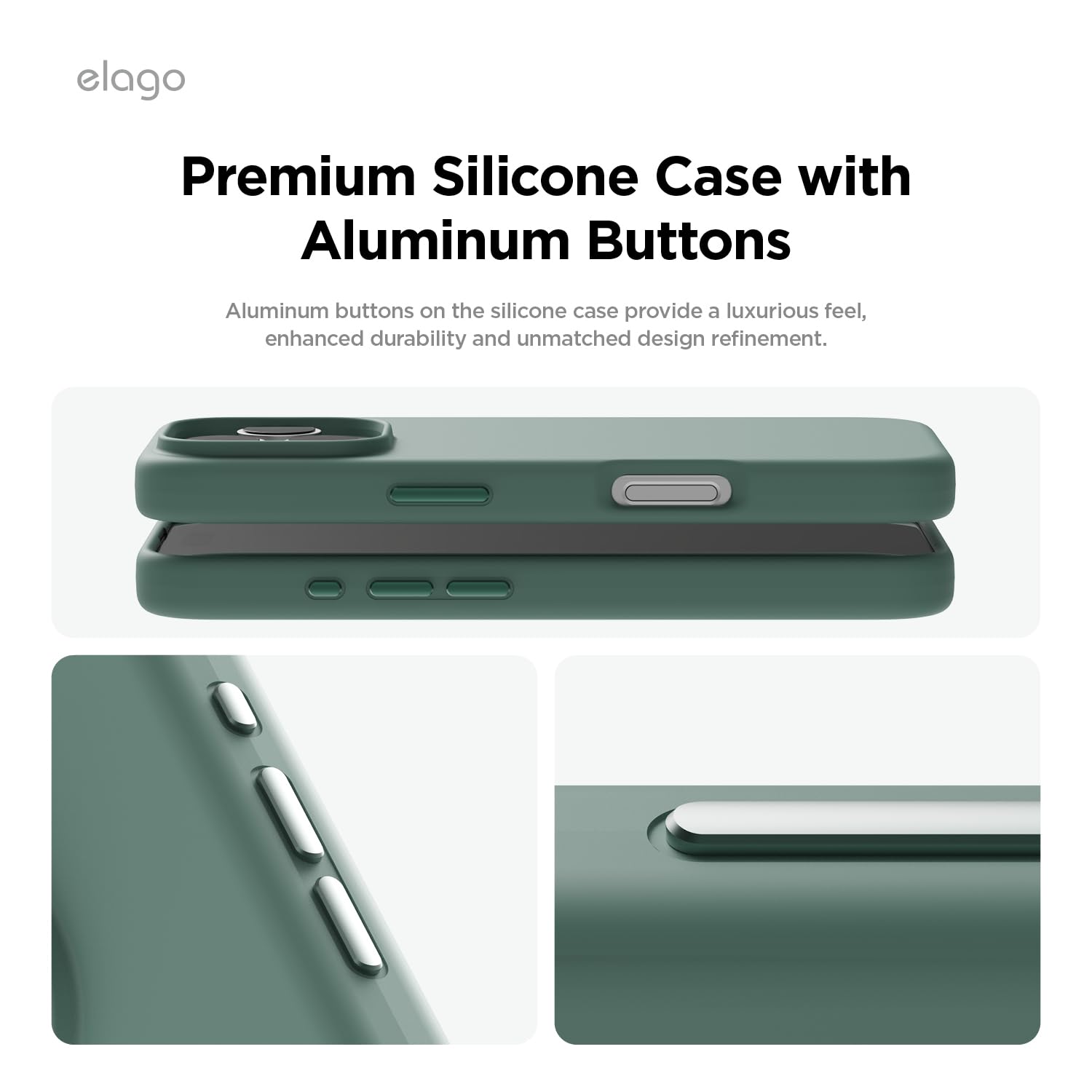 Foto 4 pulgar | Funda De Teléfono Elago Magnetic Silicone Para Iphone 16 Pro Max 6.9 - Venta Internacional.