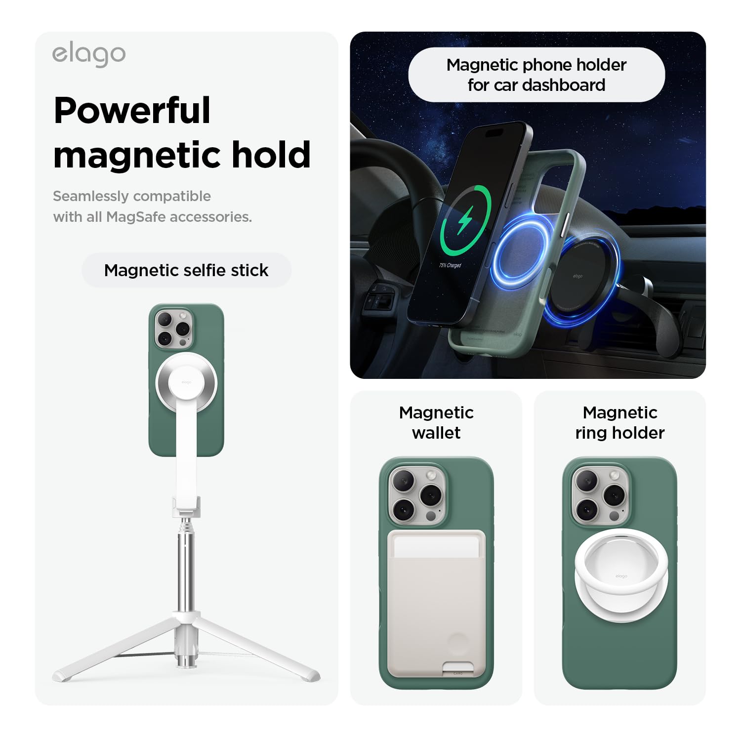 Foto 5 pulgar | Funda De Teléfono Elago Magnetic Silicone Para Iphone 16 Pro Max 6.9 - Venta Internacional.