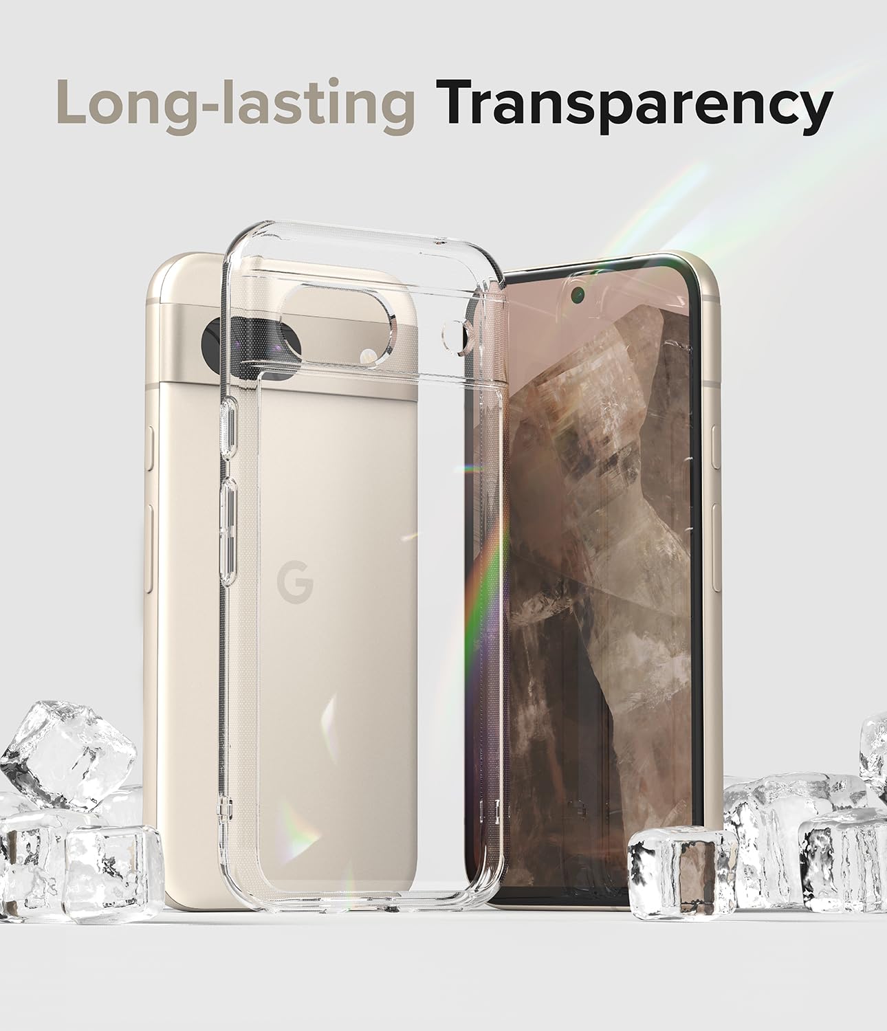 Foto 3 | Funda Para Teléfono Ringke Fusion Compatible Con Google Pixel 8a, Transparente - Venta Internacional.