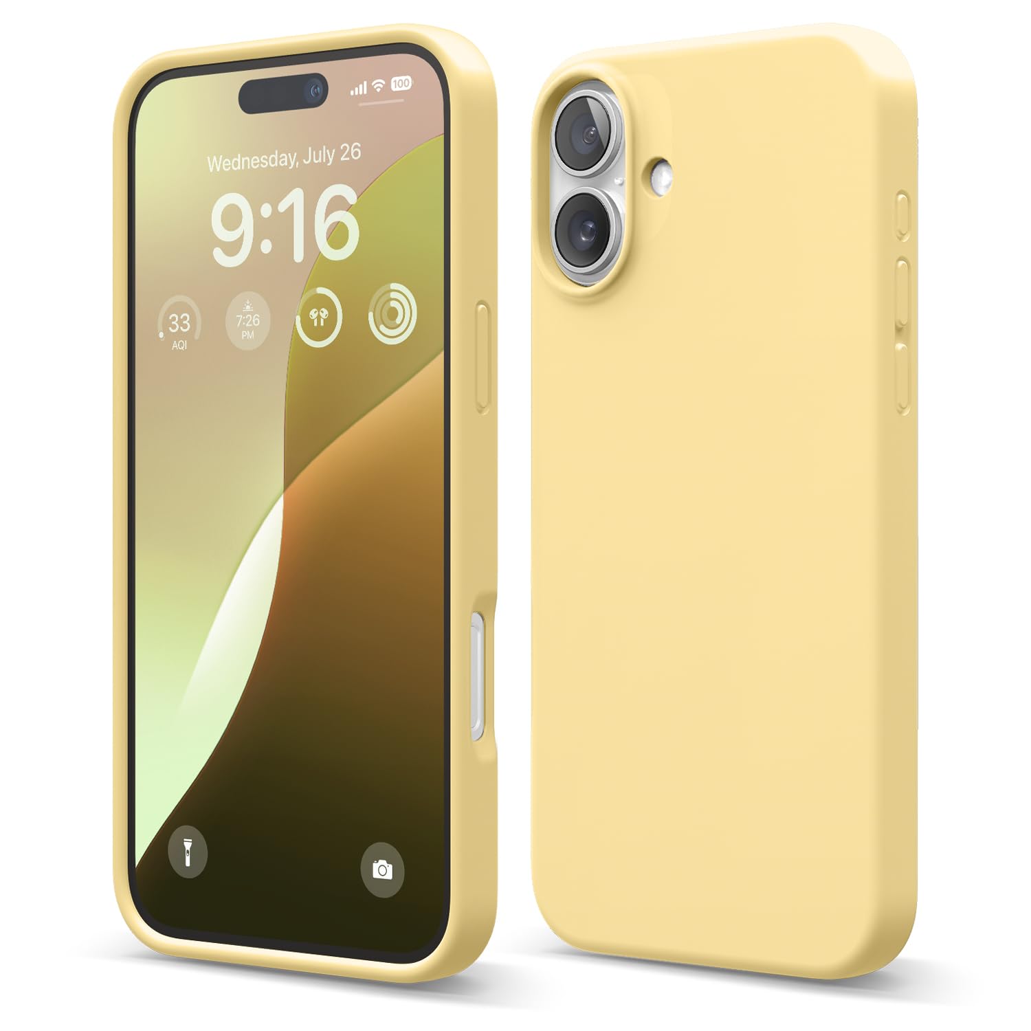 Funda De Teléfono Elago Compatible Con Iphone 16 Plus De Silicona Amarilla - Venta Internacional.