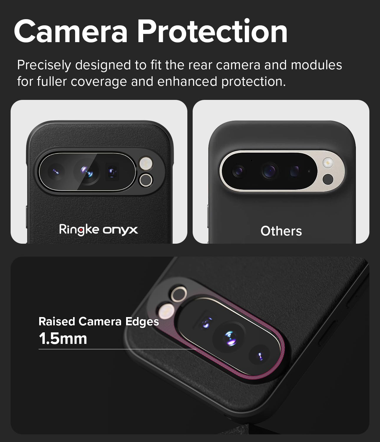 Foto 4 pulgar | Funda Ringke Onyx Magnetic Black Para Google Pixel 9 Pro Xl - Venta Internacional.