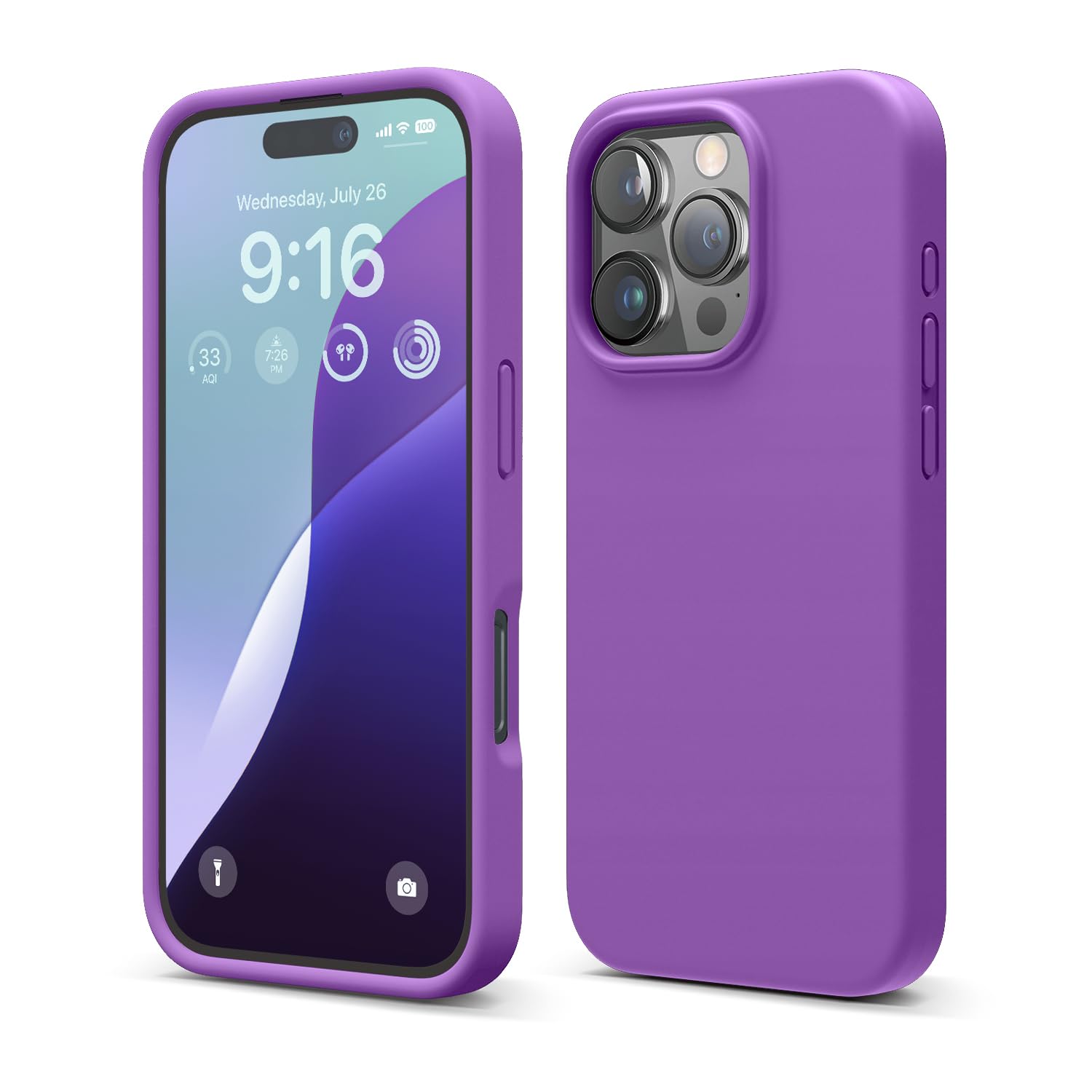 Foto 2 pulgar | Funda De Teléfono Elago Compatible Con Iphone 16 Pro Silicone Purp - Venta Internacional.