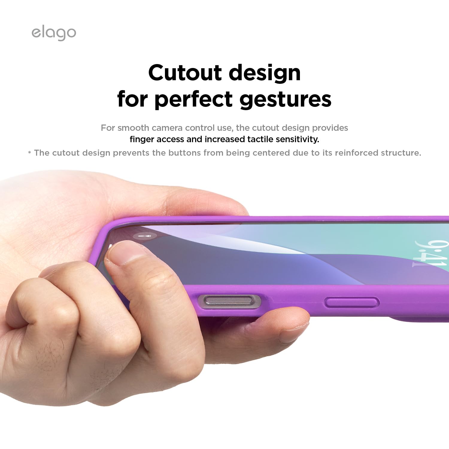 Foto 6 | Funda De Teléfono Elago Compatible Con Iphone 16 Pro Silicone Purp - Venta Internacional.