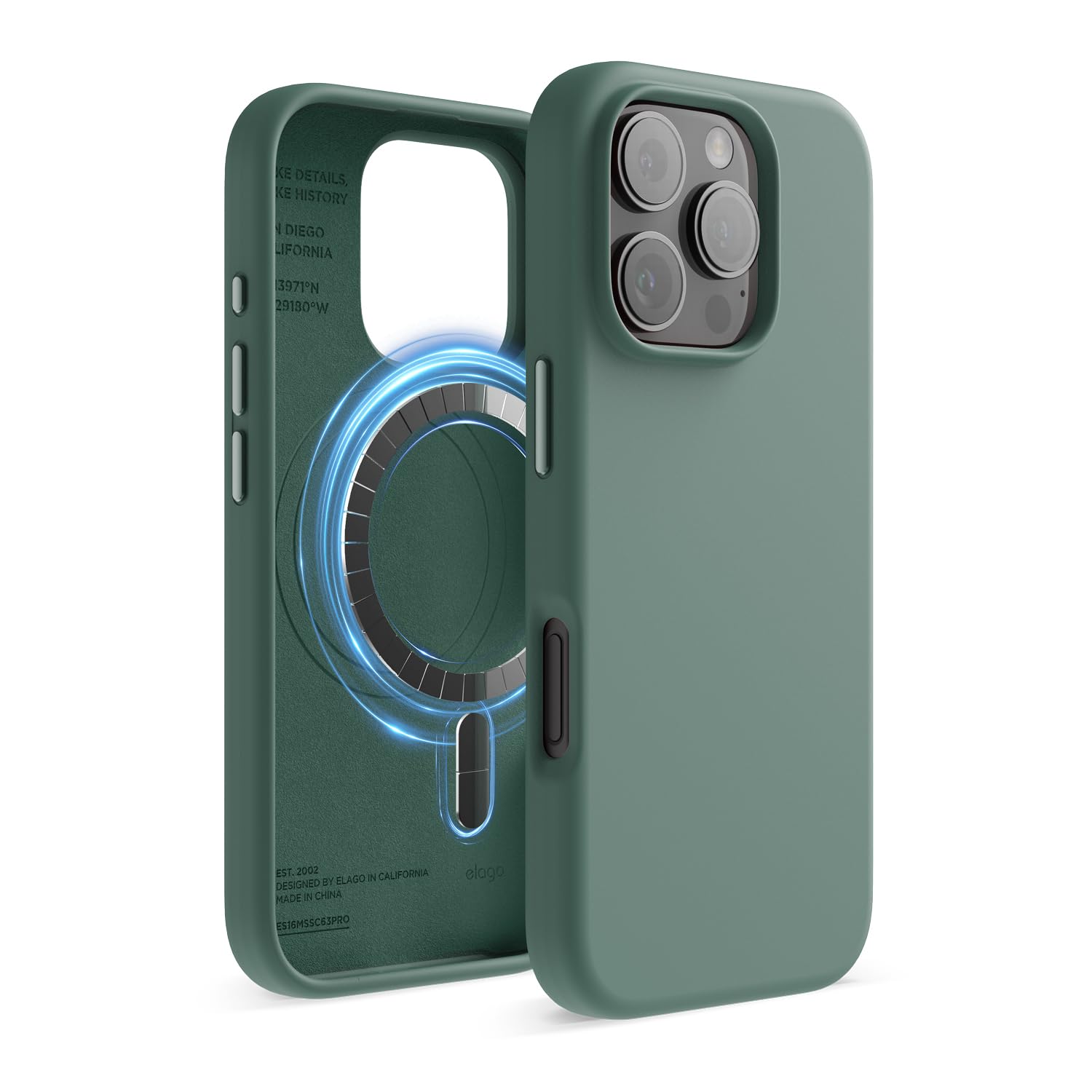 Funda De Teléfono Elago Magnetic Silicone Para Iphone 16 Pro 6.3 - Venta Internacional.