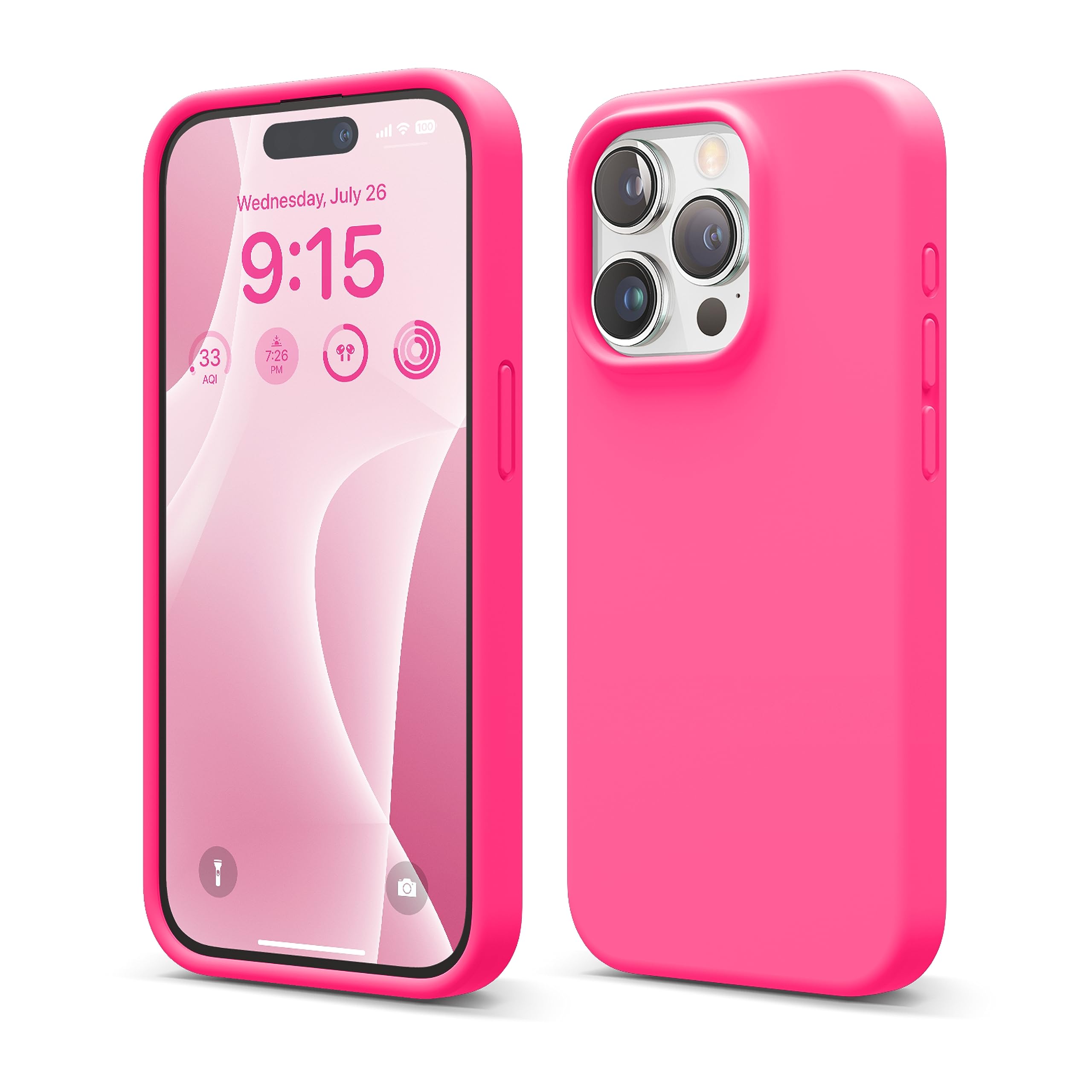 Foto 2 pulgar | Funda De Silicona Líquida Elago Para Iphone 15 Pro, Color Rosa - Venta Internacional.