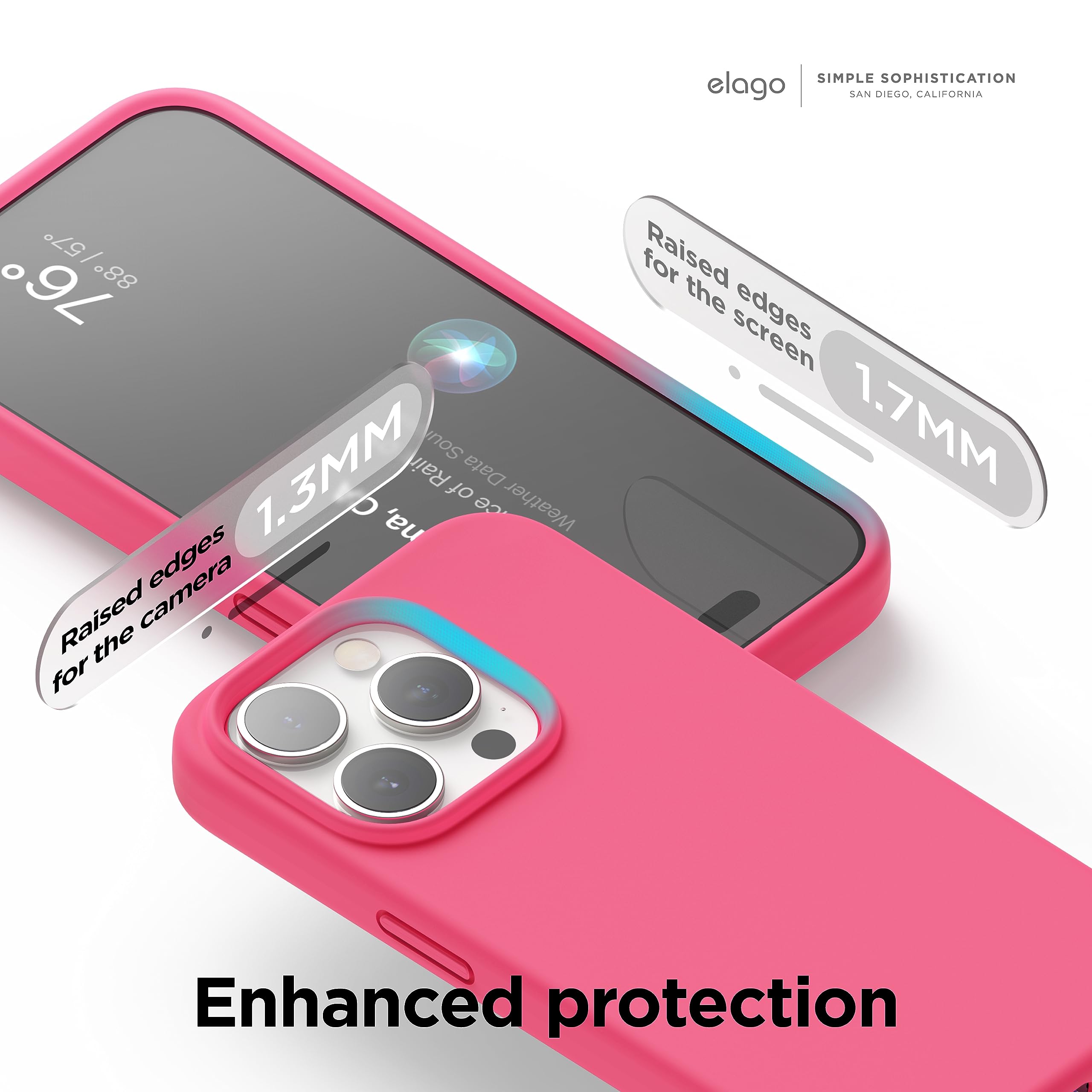 Foto 6 pulgar | Funda De Silicona Líquida Elago Para Iphone 15 Pro, Color Rosa - Venta Internacional.
