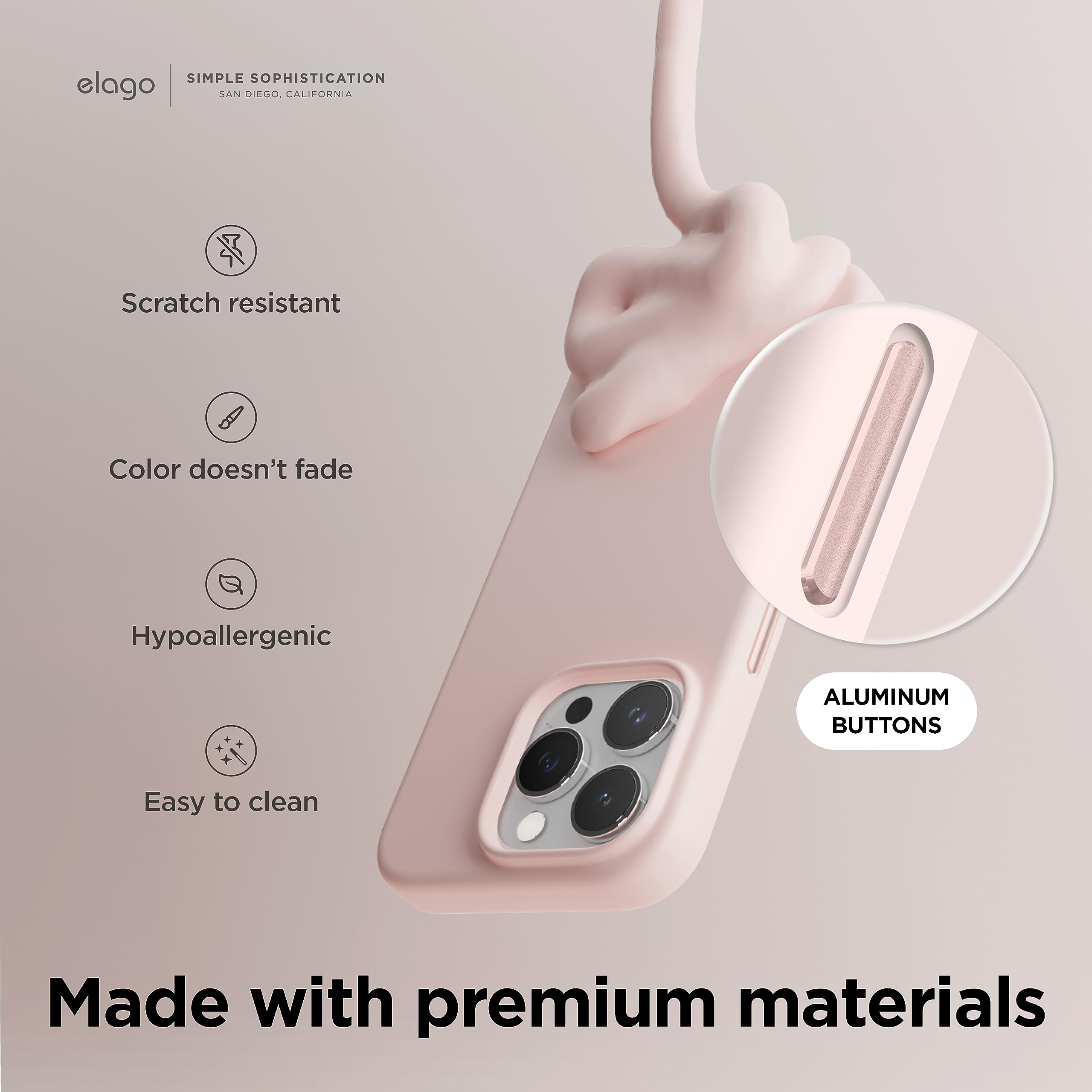 Foto 5 | Funda De Teléfono Elago Magnetic Silicone Para Iphone 15 Pro 6.1 - Venta Internacional.