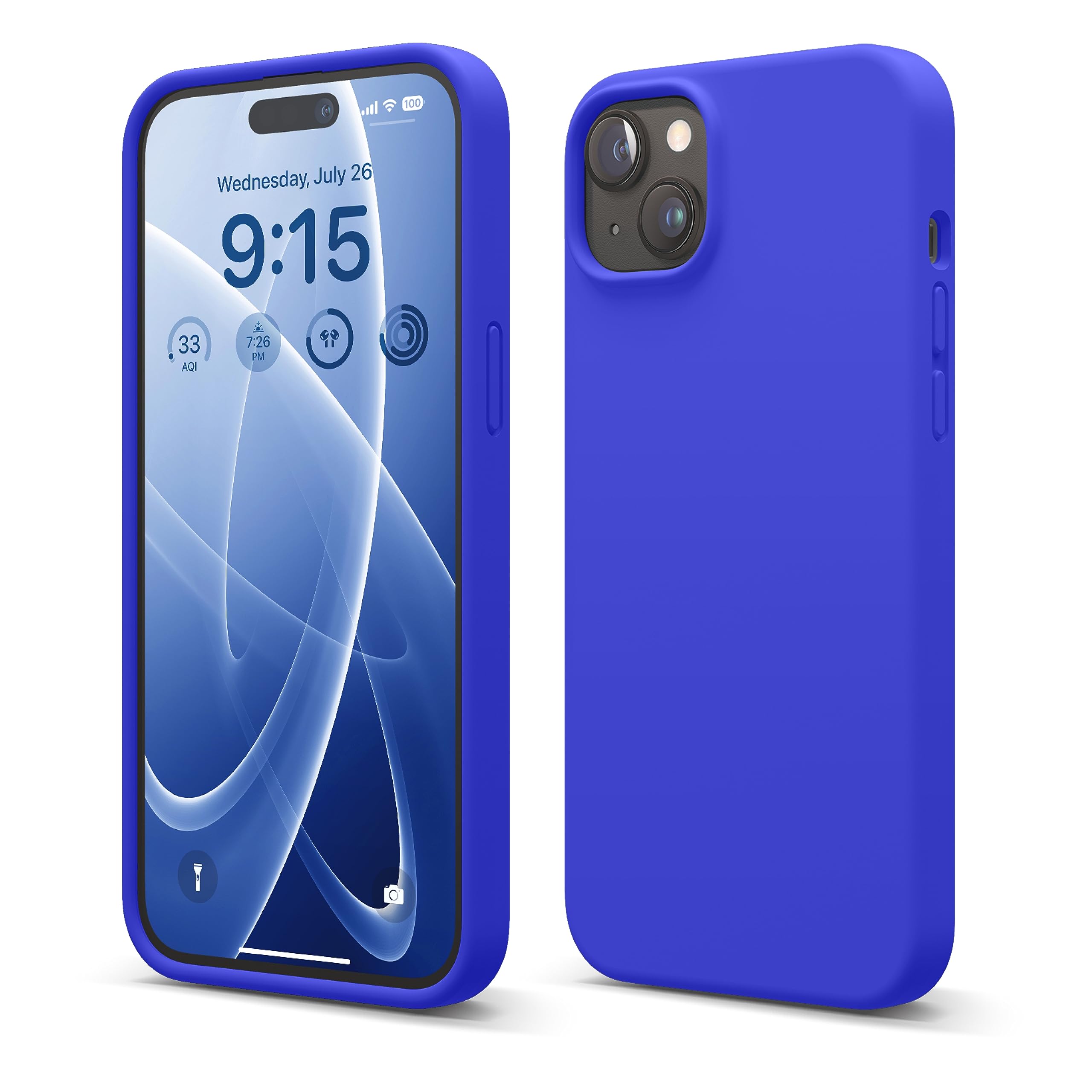 Funda De Silicona Líquida Elago Para Iphone 15 Plus, Color Azul Cobalto - Venta Internacional.