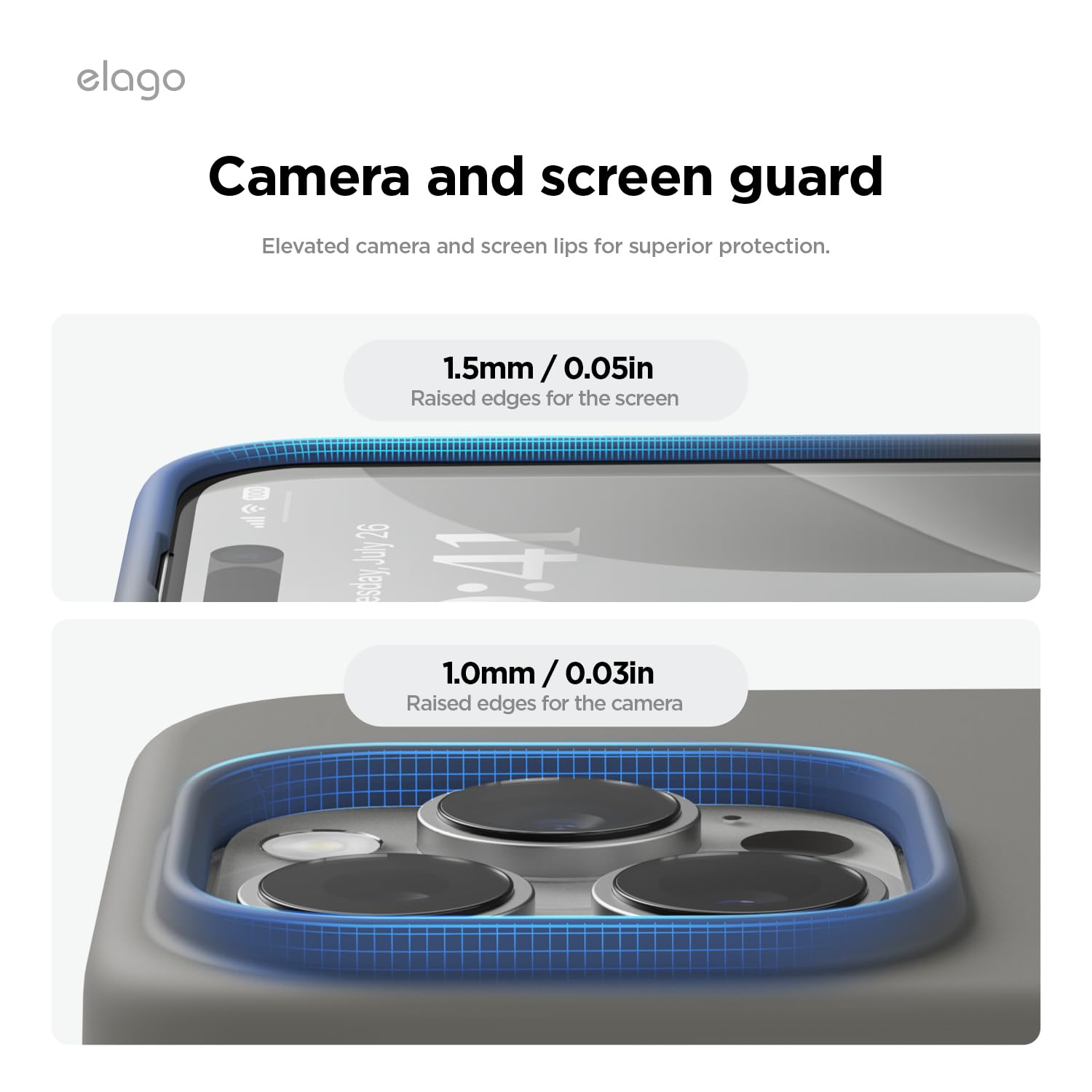 Foto 6 pulgar | Funda De Teléfono Elago Compatible Con Iphone 16 Pro, Silicona Gris - Venta Internacional.