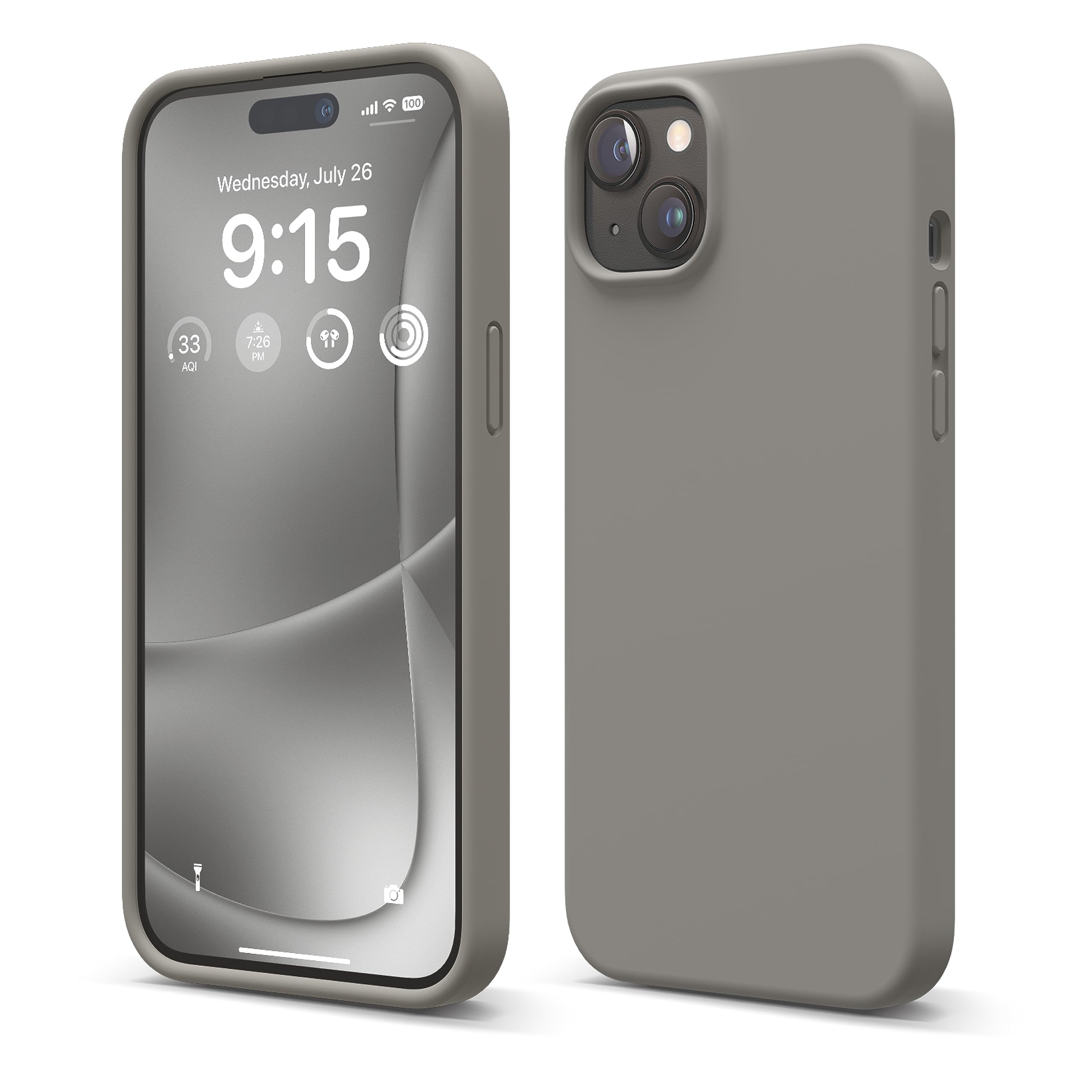 Foto 1 | Funda Elago Liquid Silicone Para Iphone 15 Plus, Color Gris - Venta Internacional.