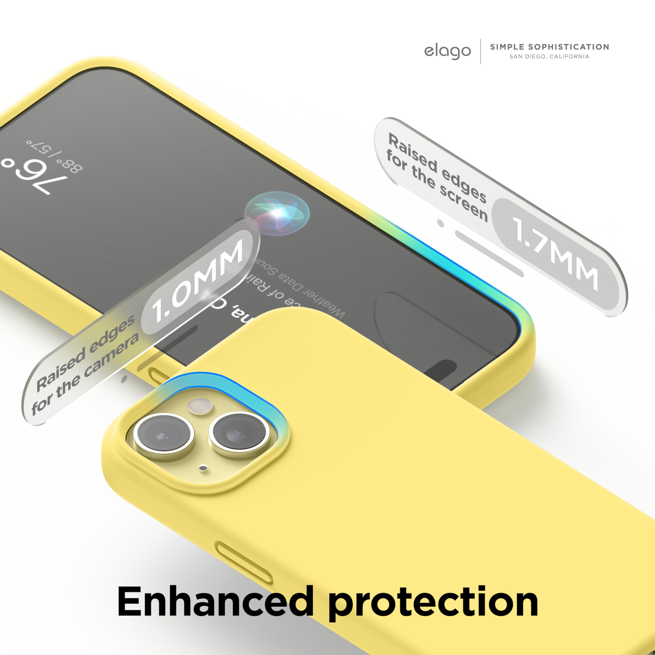 Foto 5 | Funda Elago Liquid Silicone Compatible Con Iphone 15, Color Amarillo - Venta Internacional.