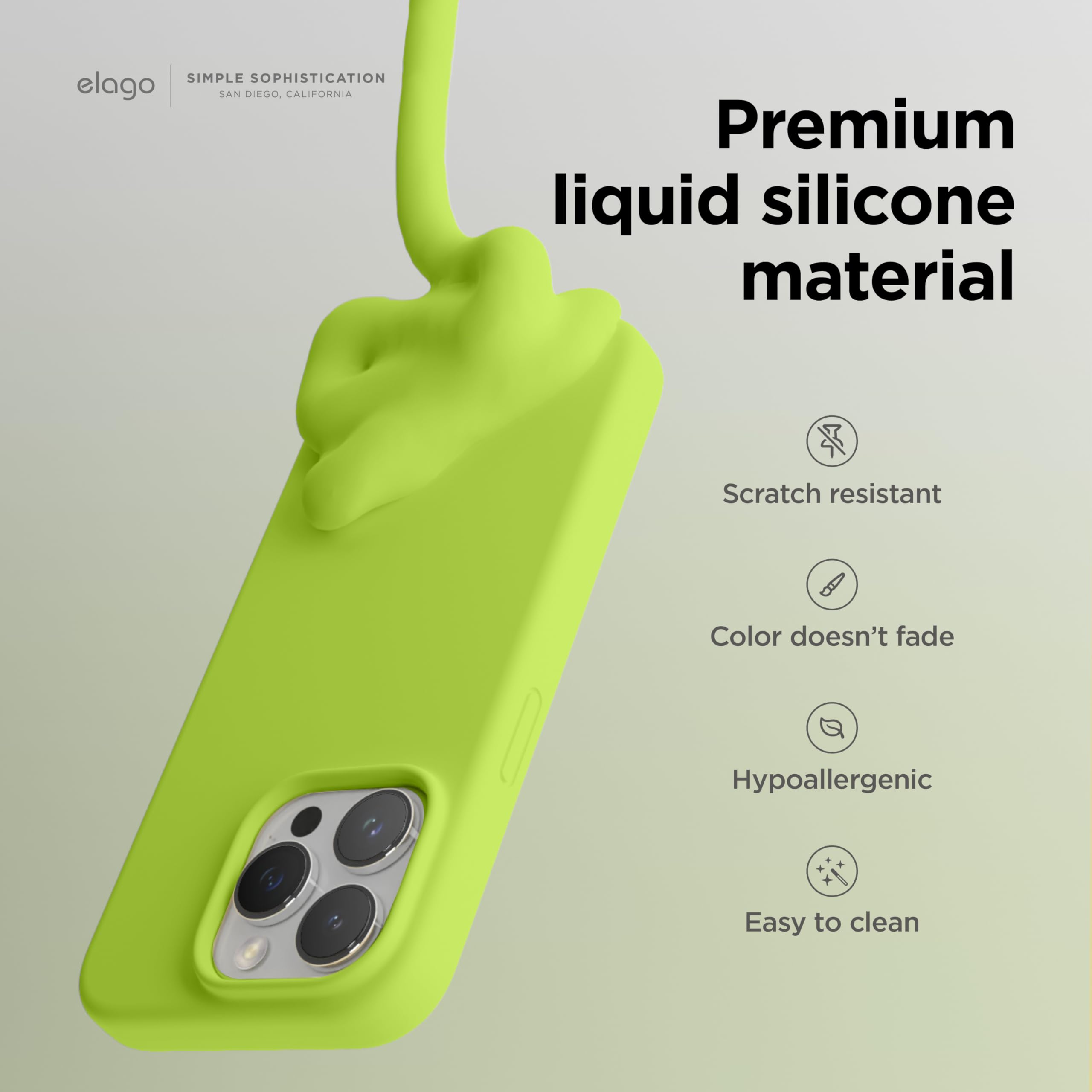Foto 3 | Funda De Teléfono Elago Liquid Silicone Compatible Con Iphone 15 Pro - Venta Internacional.