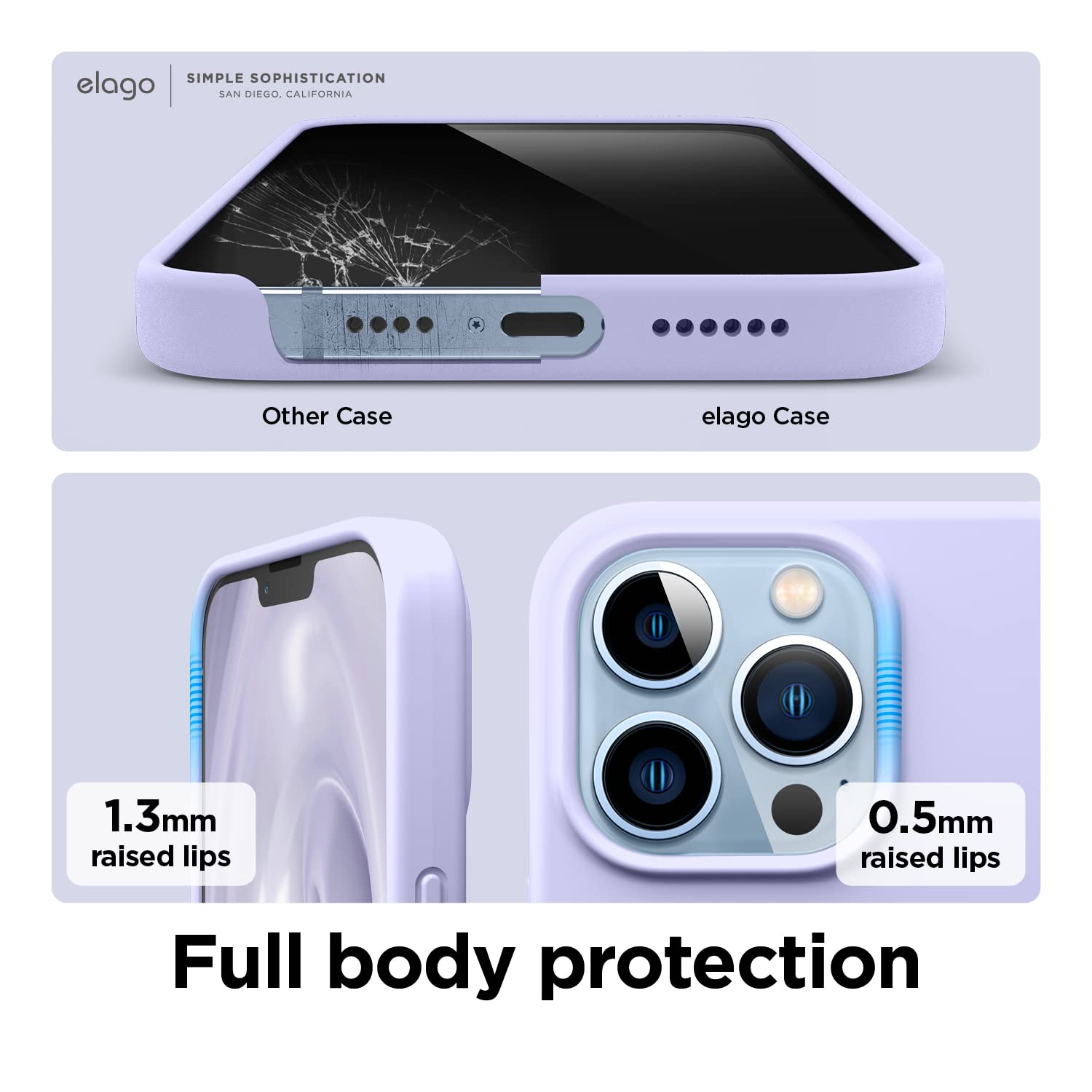 Foto 5 | Funda De Silicona Líquida Elago Para Iphone 13 Pro Max, Color Malva - Venta Internacional.