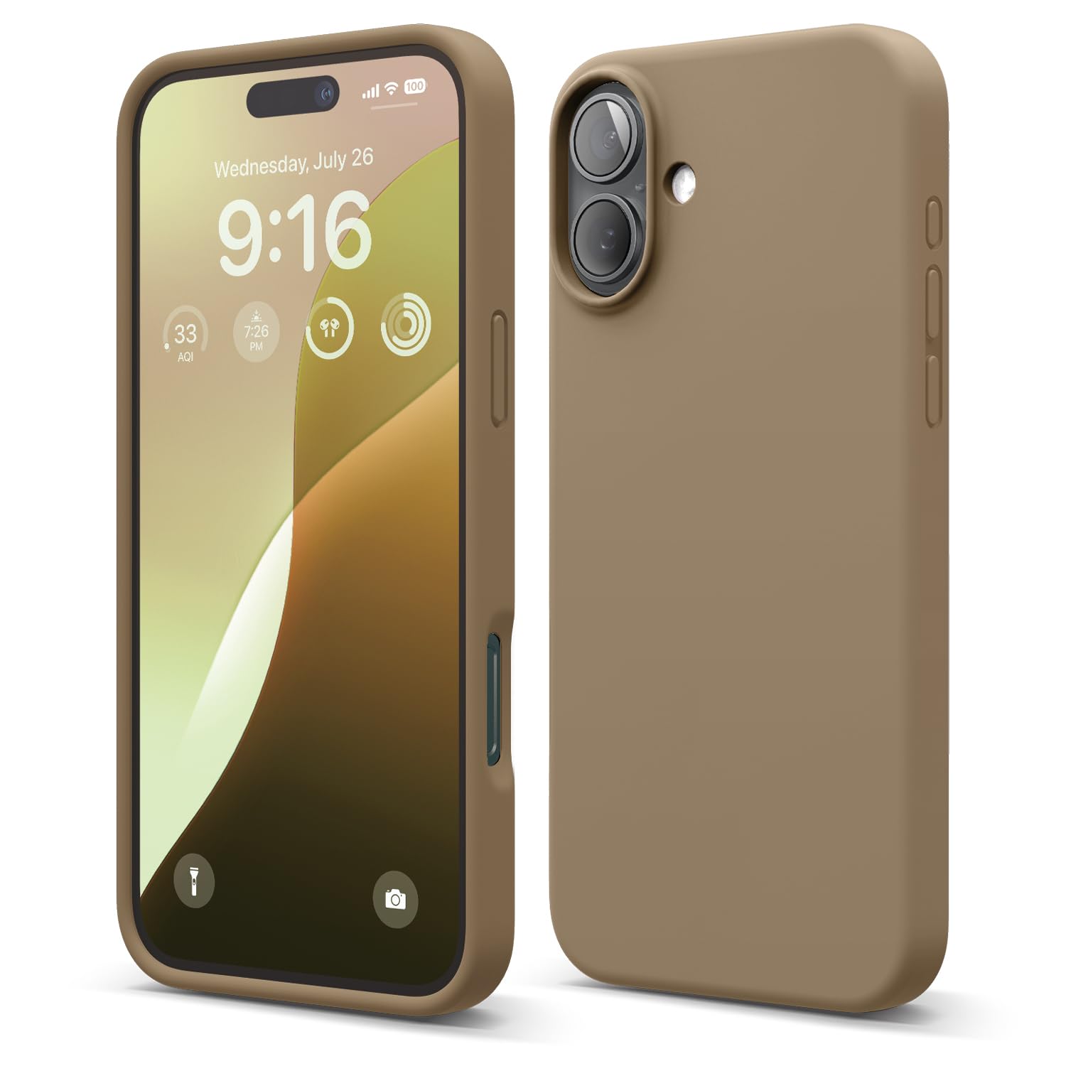 Funda De Teléfono Elago Compatible Con Iphone 16 Plus De Silicona, Color Marrón - Venta Internacional.