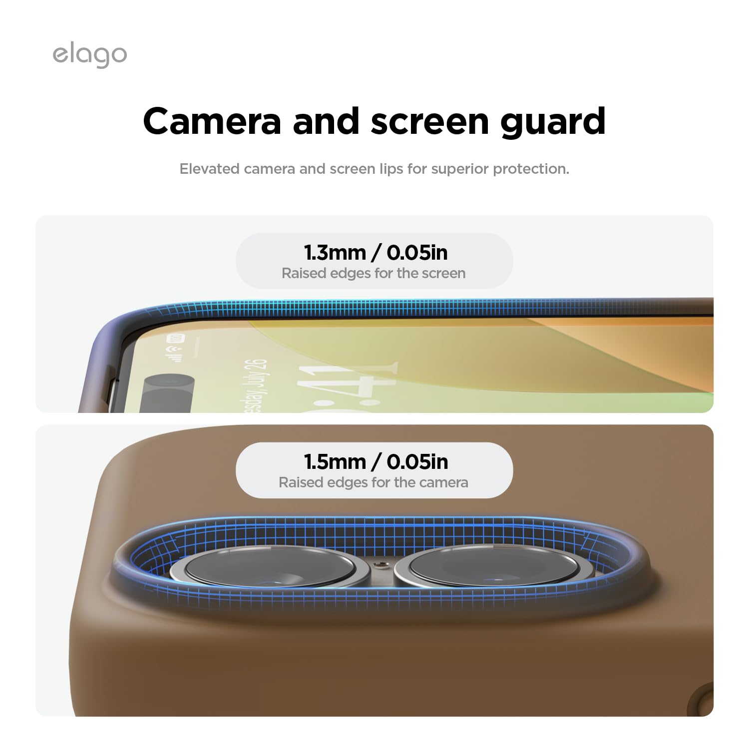 Foto 6 pulgar | Funda De Teléfono Elago Compatible Con Iphone 16 Plus De Silicona, Color Marrón - Venta Internacional.