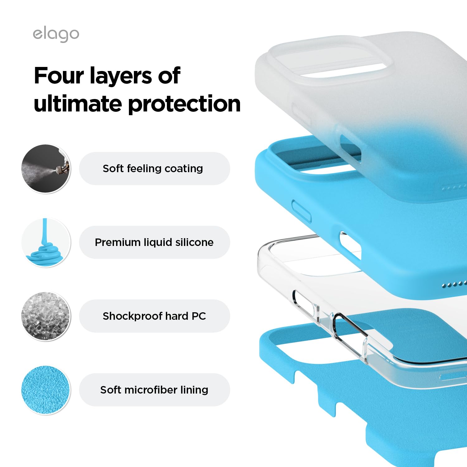 Foto 4 | Funda De Teléfono Elago Compatible Con Iphone 16 Pro Max De Silicona - Venta Internacional.