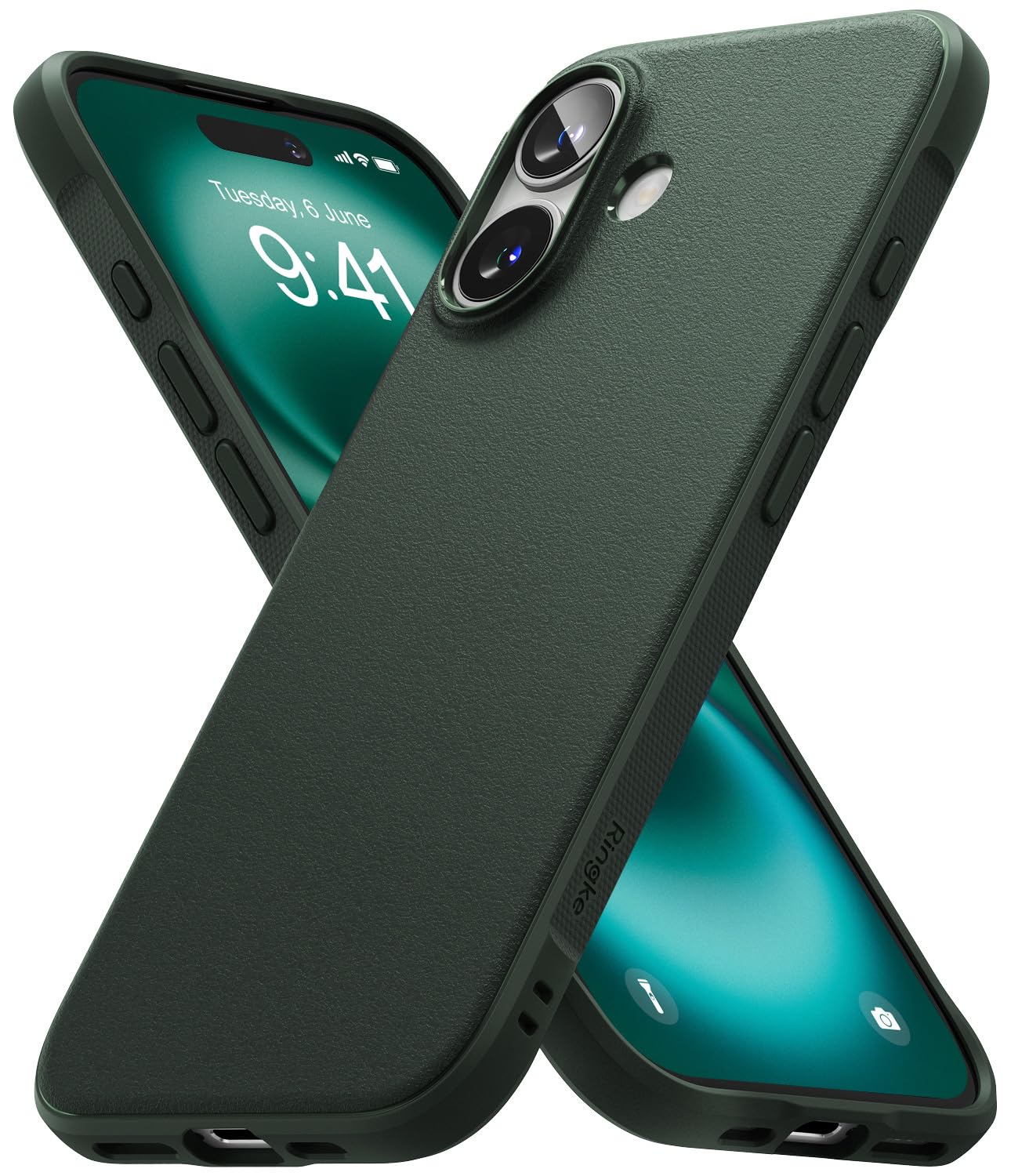 Foto 2 pulgar | Funda De Teléfono Ringke Onyx Verde Oscuro Para Iphone 16 - Delgada - Venta Internacional.
