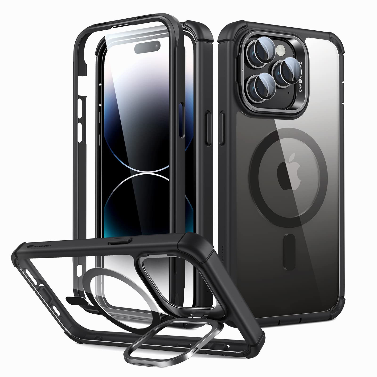 Foto 2 pulgar | Funda Esr Para Iphone 14 Pro Max Con Soporte Magsafe Clear Black - Venta Internacional.