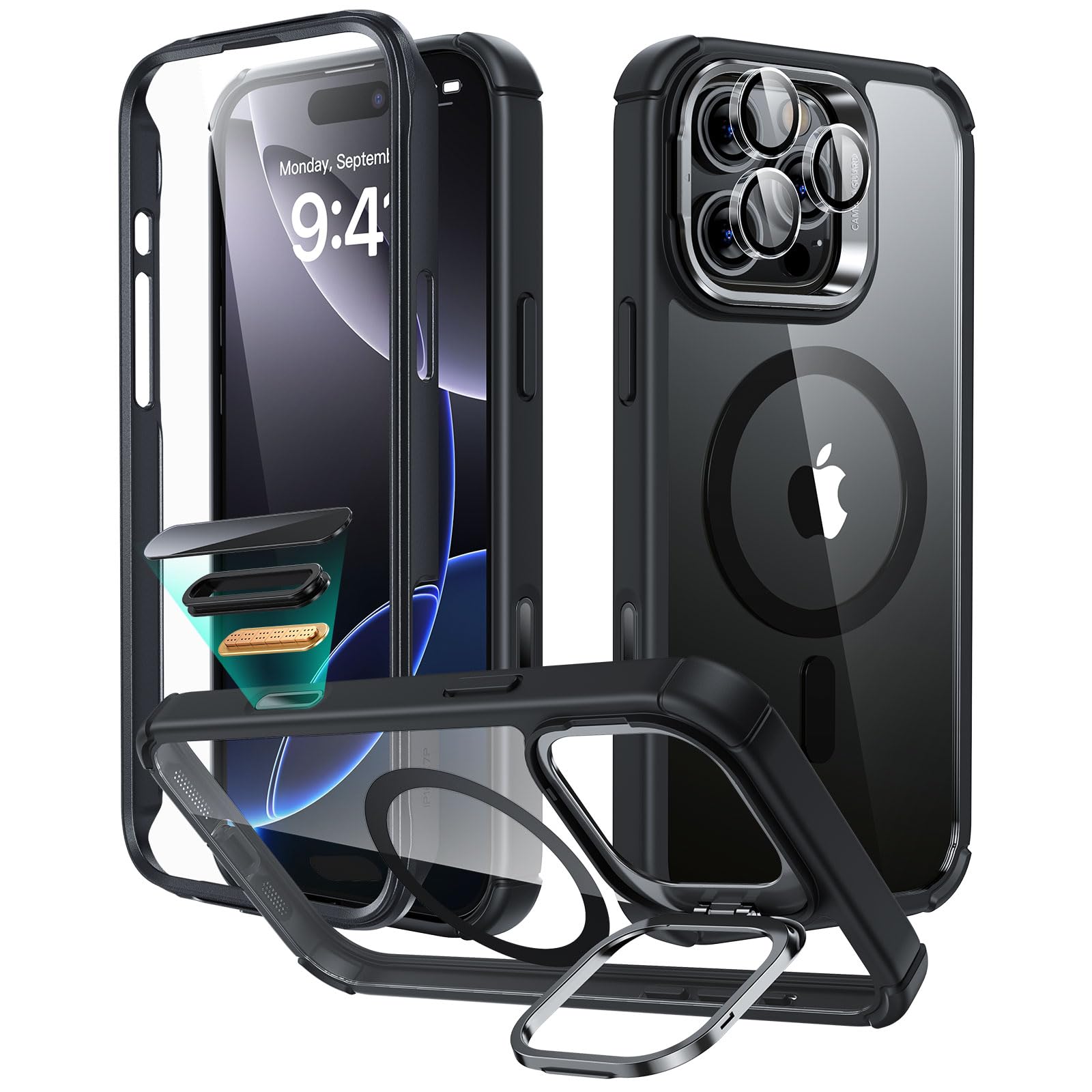Foto 2 pulgar | Funda Esr Para Iphone 16 Pro Max Con Soporte Y Control De Cámara Bla - Venta Internacional.