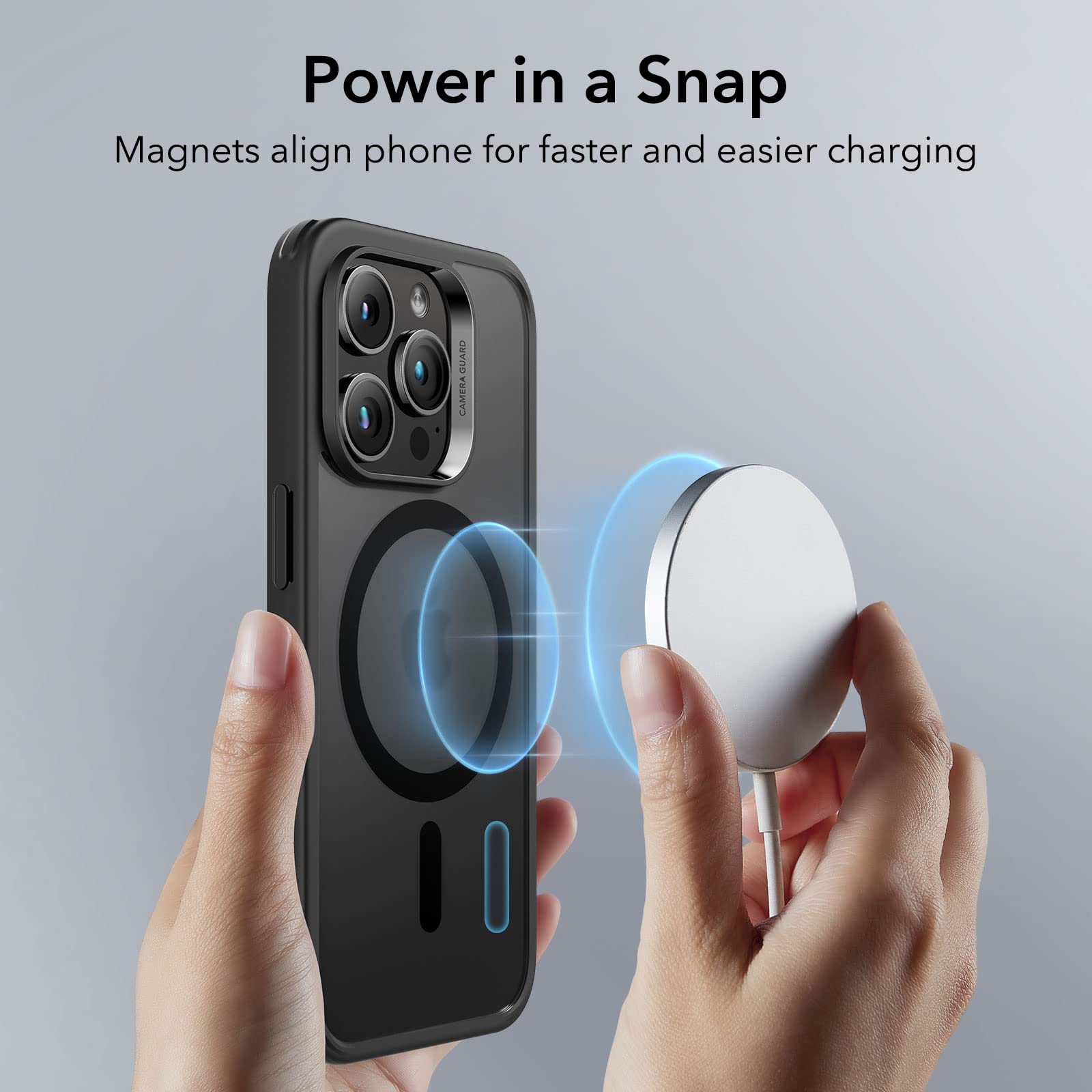 Foto 4 pulgar | Funda Esr Para Iphone 14 Pro Con Magsafe, Negra A Prueba De Golpes - Venta Internacional.