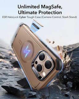 Foto 2 | Funda De Teléfono Esr Para Iphone 16 Pro Con Soporte De 7 M De Caída, Oro Rosa - Venta Internacional.