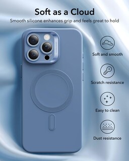 Foto 4 | Funda Esr Para Iphone 16 Pro Con Magsafe, A Prueba De Golpes, Color Azul Claro - Venta Internacional.