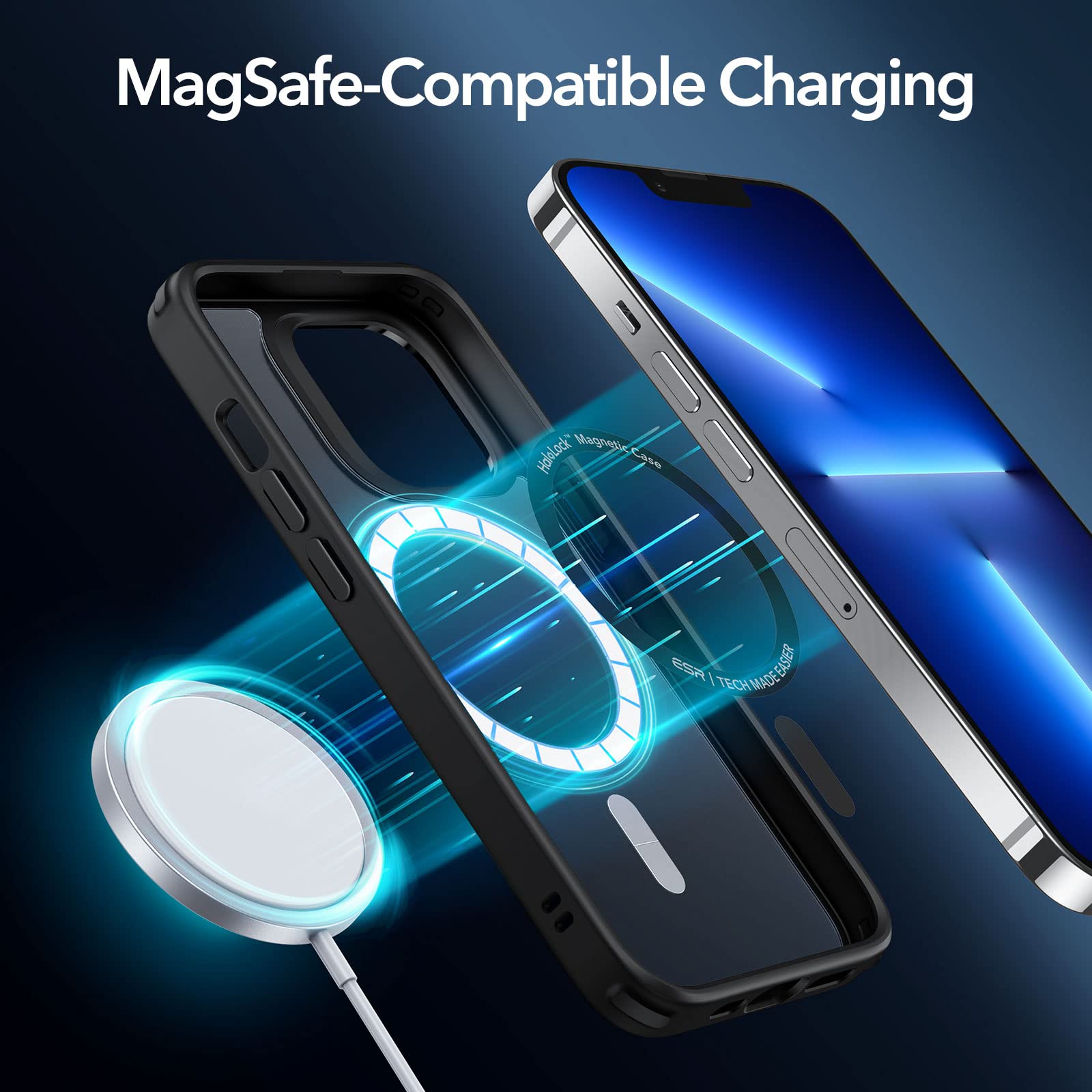 Foto 3 | Funda De Teléfono Esr Hybrid Magnetic Con Halolock Para Iphone 13 Pro Max - Venta Internacional.