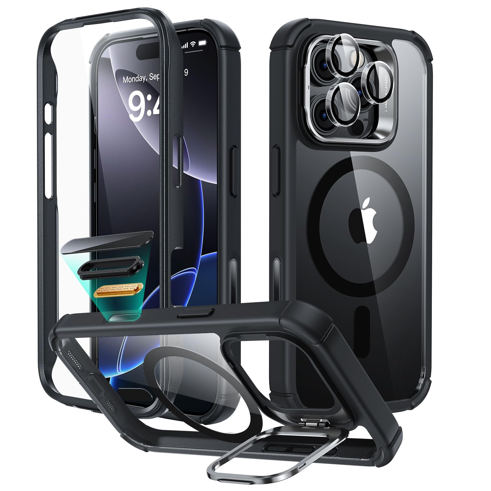 Funda Esr Para Iphone 16 Pro Con Soporte, Control De Cámara Transparente - Venta Internacional.
