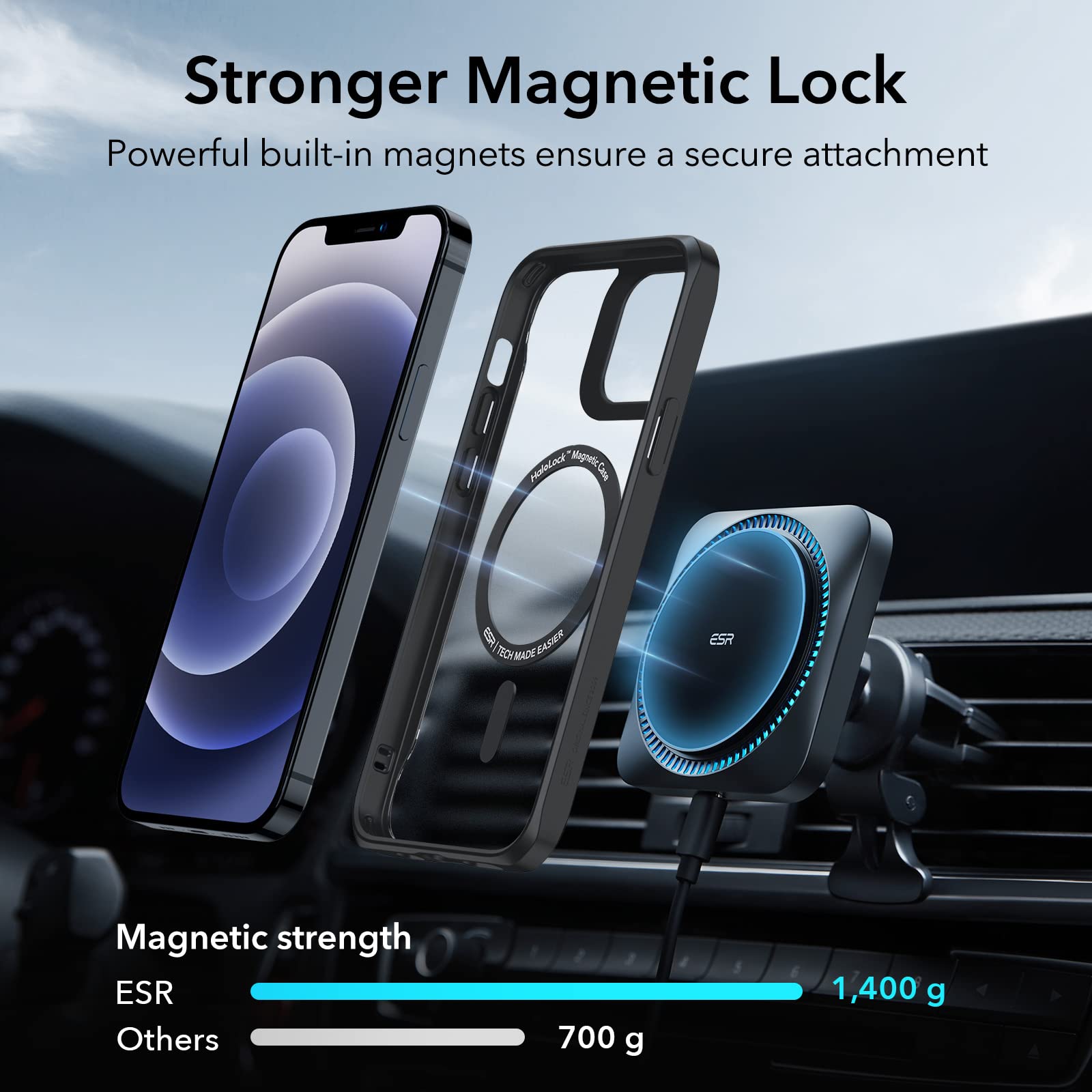 Foto 4 pulgar | Funda Esr Sidekick Hybrid Compatible Con Iphone 12/12 Pro - Venta Internacional.