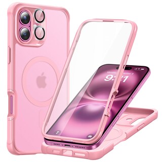 Foto 1 | Funda De Teléfono Esr Para Iphone 16 Plus Con Vidrio Templado Rosa - Venta Internacional.
