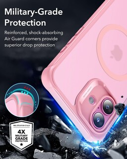 Foto 4 | Funda De Teléfono Esr Para Iphone 16 Plus Con Vidrio Templado Rosa - Venta Internacional.