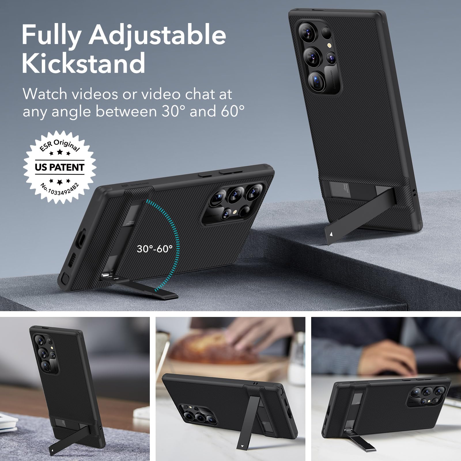 Foto 2 | Funda De Teléfono Esr Boost Series Con Soporte Para Samsung S24 Ultra - Venta Internacional.