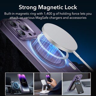 Foto 5 | Funda De Teléfono Esr Para Iphone 14 Pro Max Con Magsafe Frosted Purp - Venta Internacional.