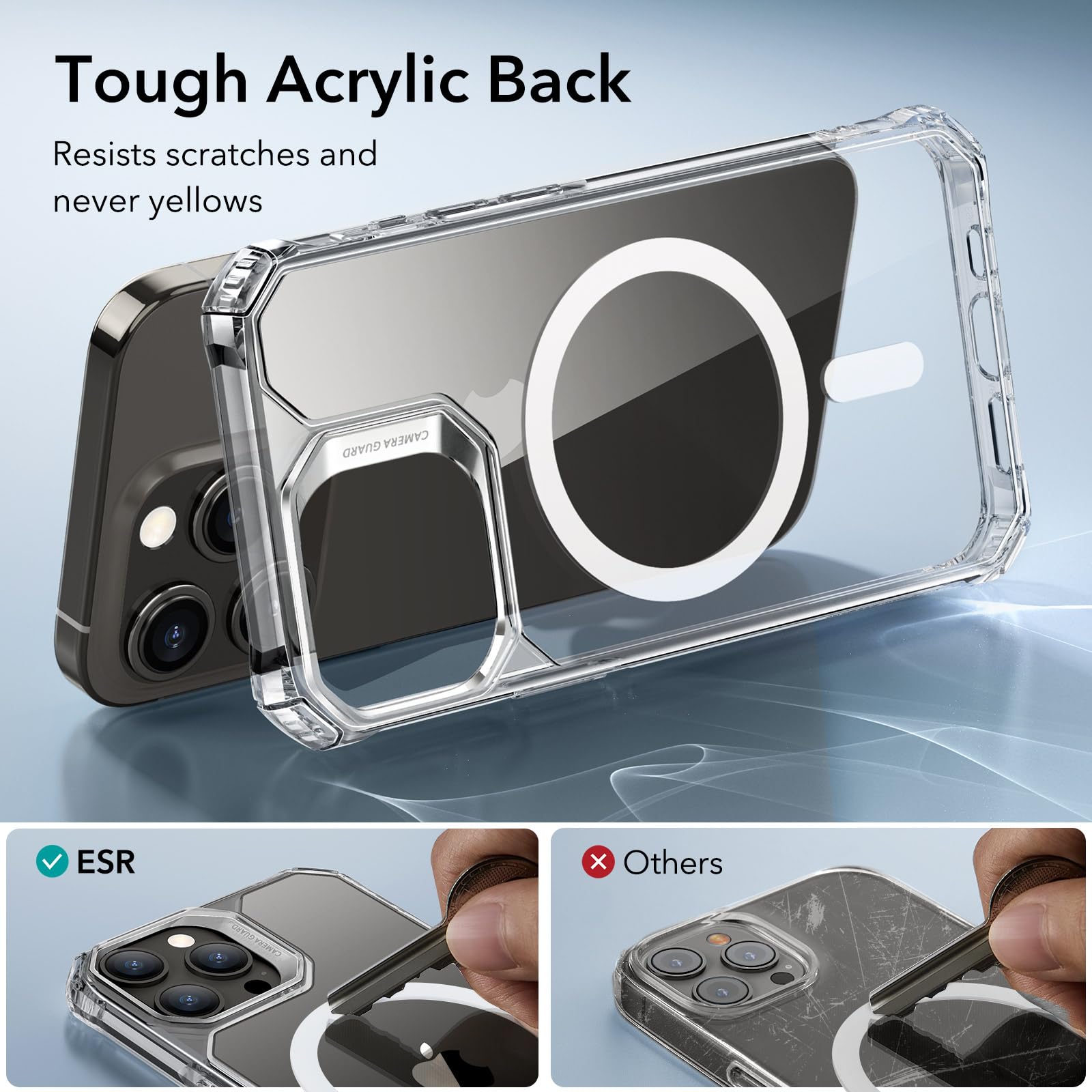 Foto 8 pulgar | Funda De Teléfono Esr Para Iphone 15 Pro Max Con Protectores De Pantalla - Venta Internacional.