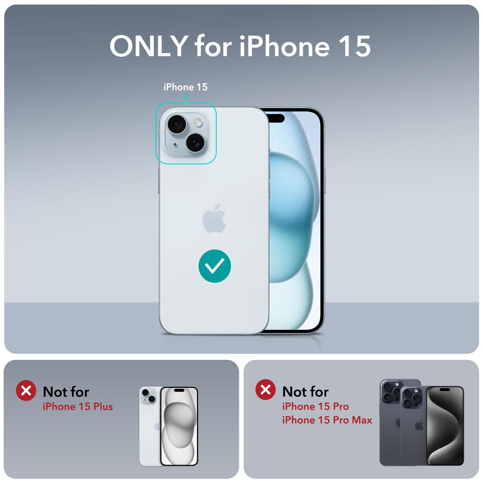 Foto 3 pulgar | Funda De Teléfono Esr Para Iphone 15, Soporte Metálico, 3 Modos De Soporte - Venta Internacional.