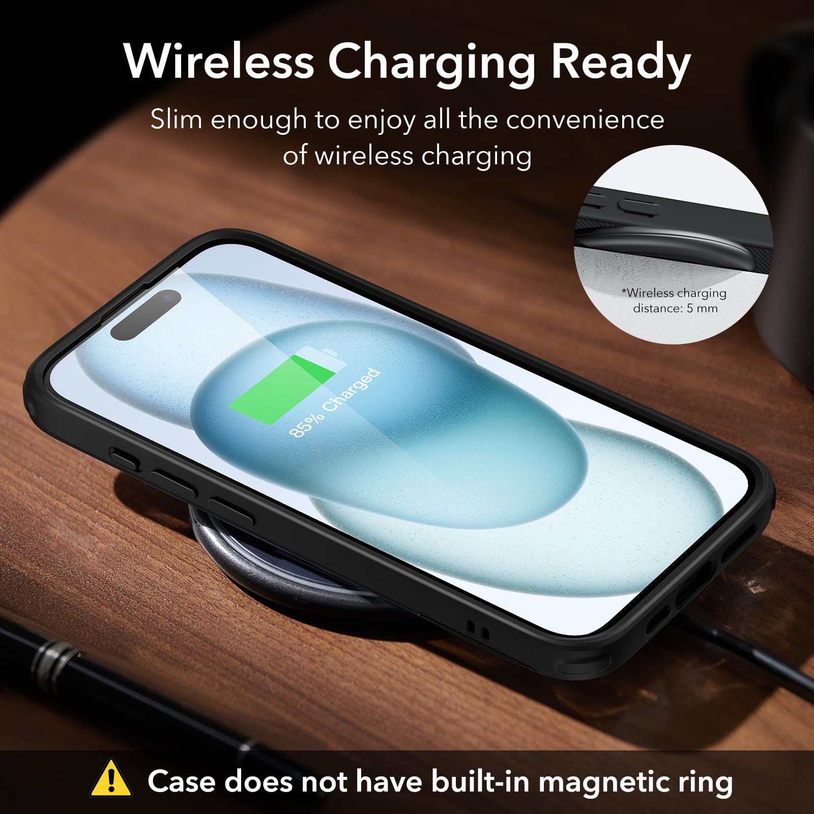 Foto 7 pulgar | Funda De Teléfono Esr Para Iphone 15, Soporte Metálico, 3 Modos De Soporte - Venta Internacional.