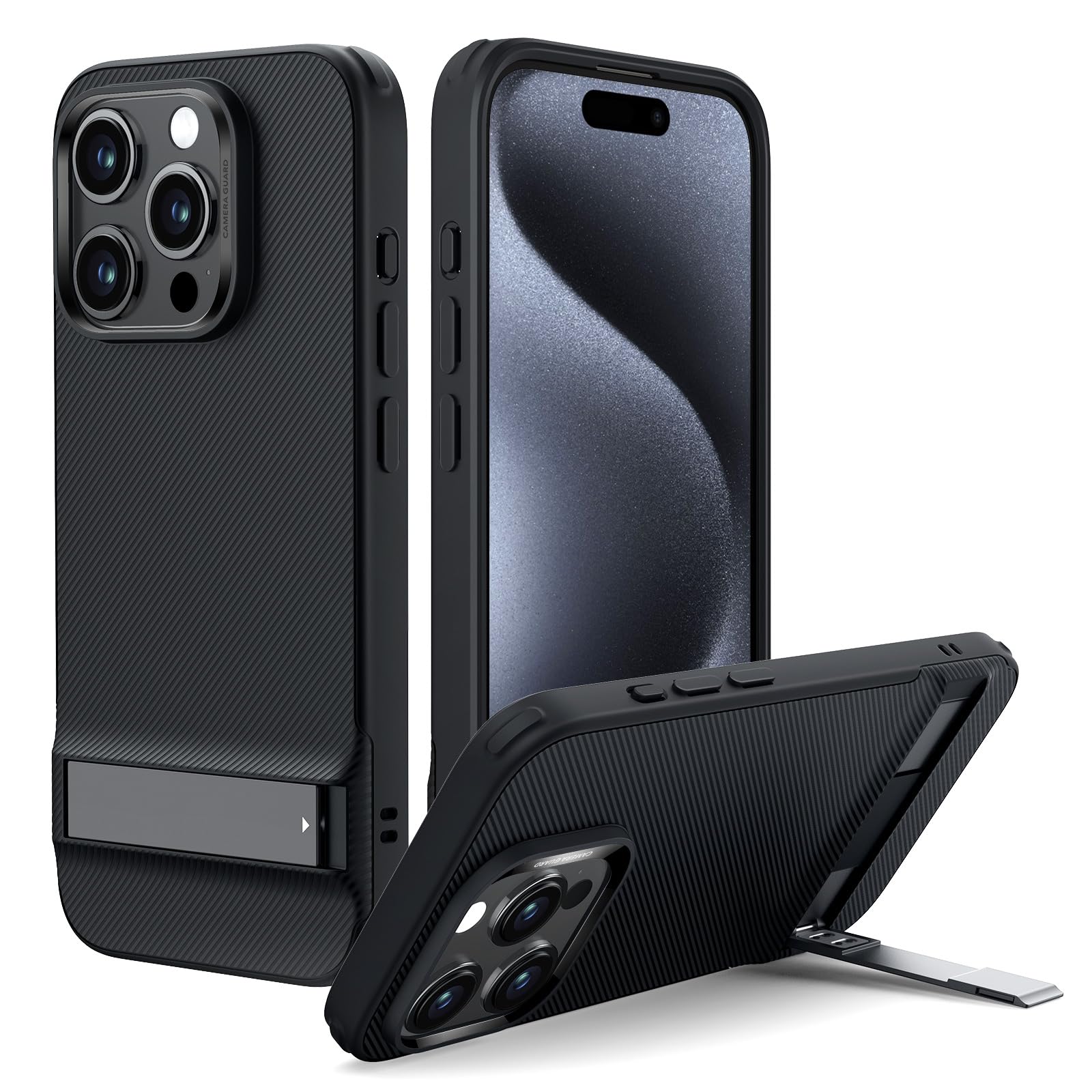 Funda De Teléfono Esr Metal Kickstand 3 Modos De Soporte Para Iphone 15 Pro - Venta Internacional.