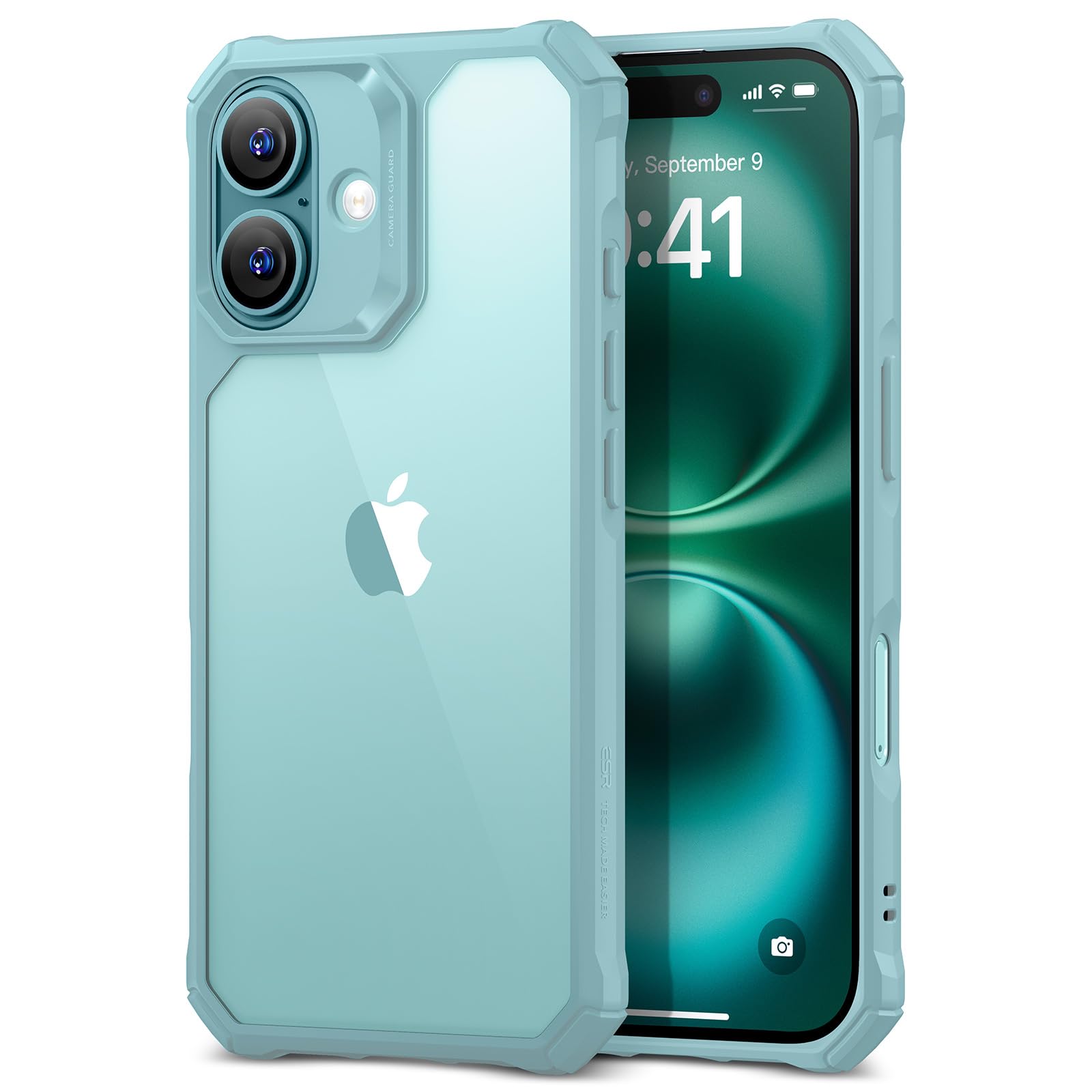 Foto 2 pulgar | Funda De Teléfono Esr Air Armor Series Para Iphone 16, Color Verde Transparente - Venta Internacional.